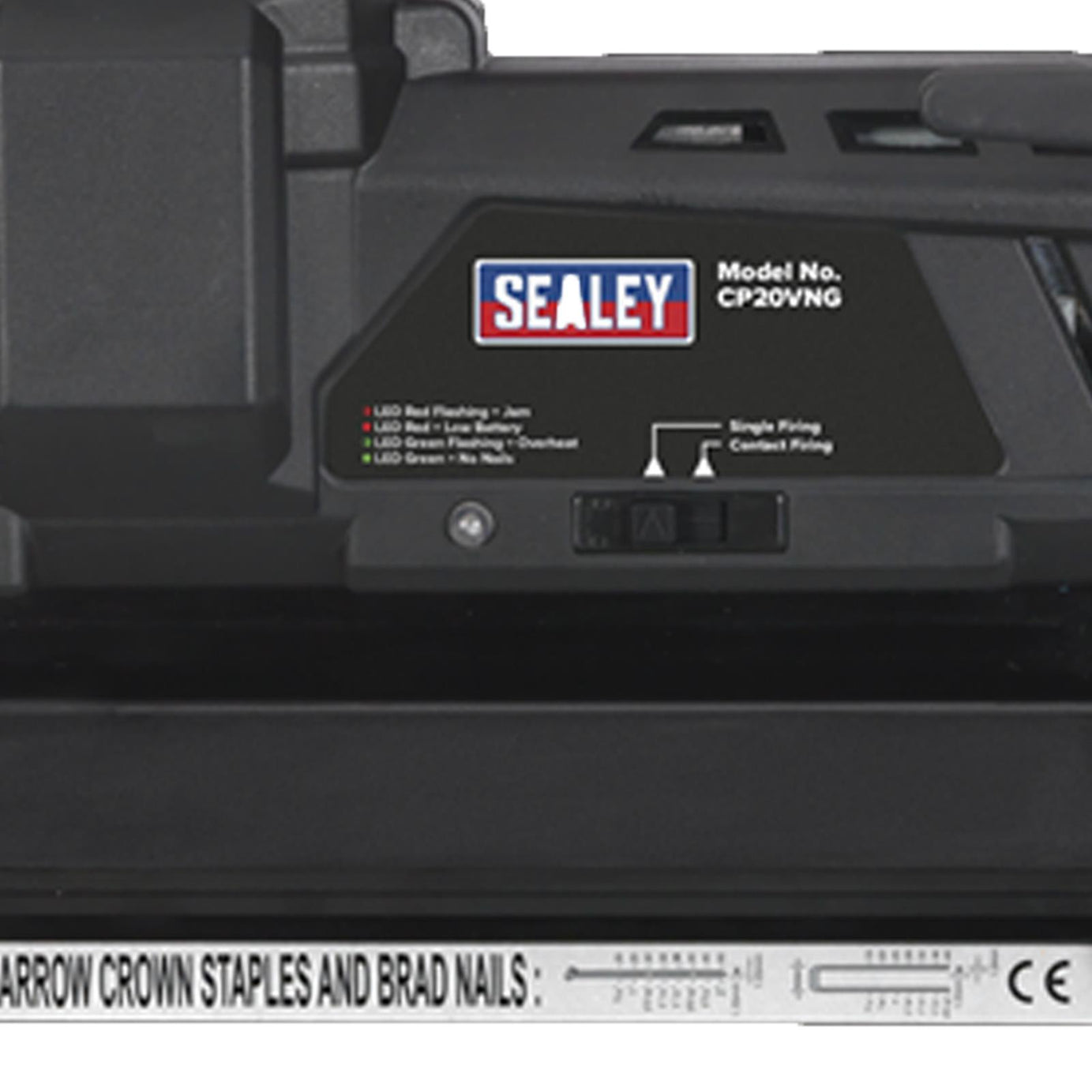 Cordless Staple/Nail Gun Kit From Sealey 18G 20V - 2 Batteries