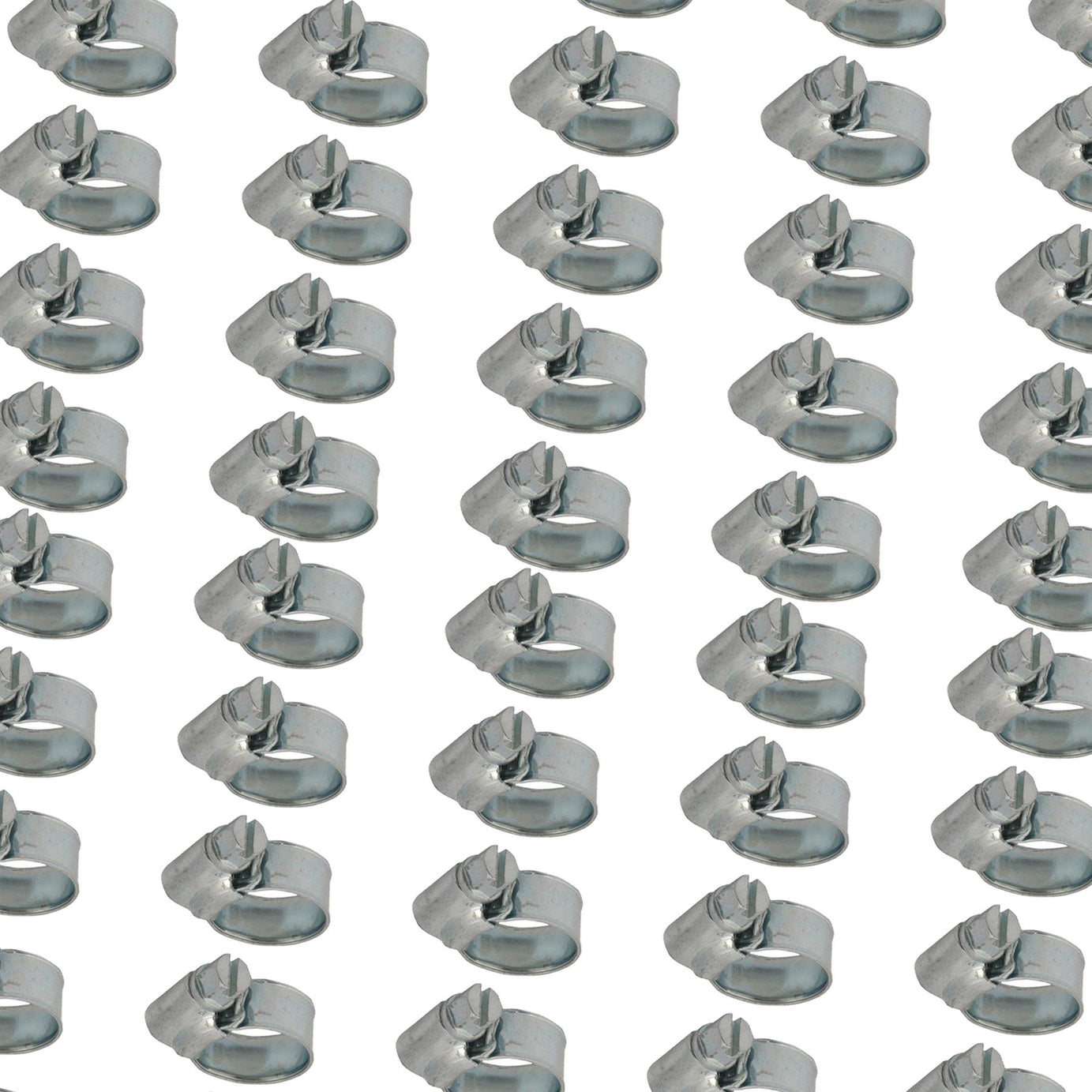 50 x Hose Clips Genuine Worm Drive Fuel Hose Clamps Clips 10 - 16mm