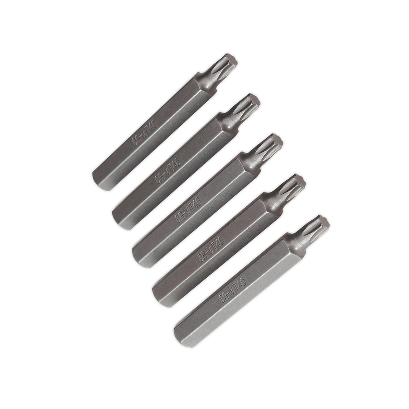 Sealey TRX-Star* T40 Bit Long Chrome Vanadium 6150 Steel Pack of 5