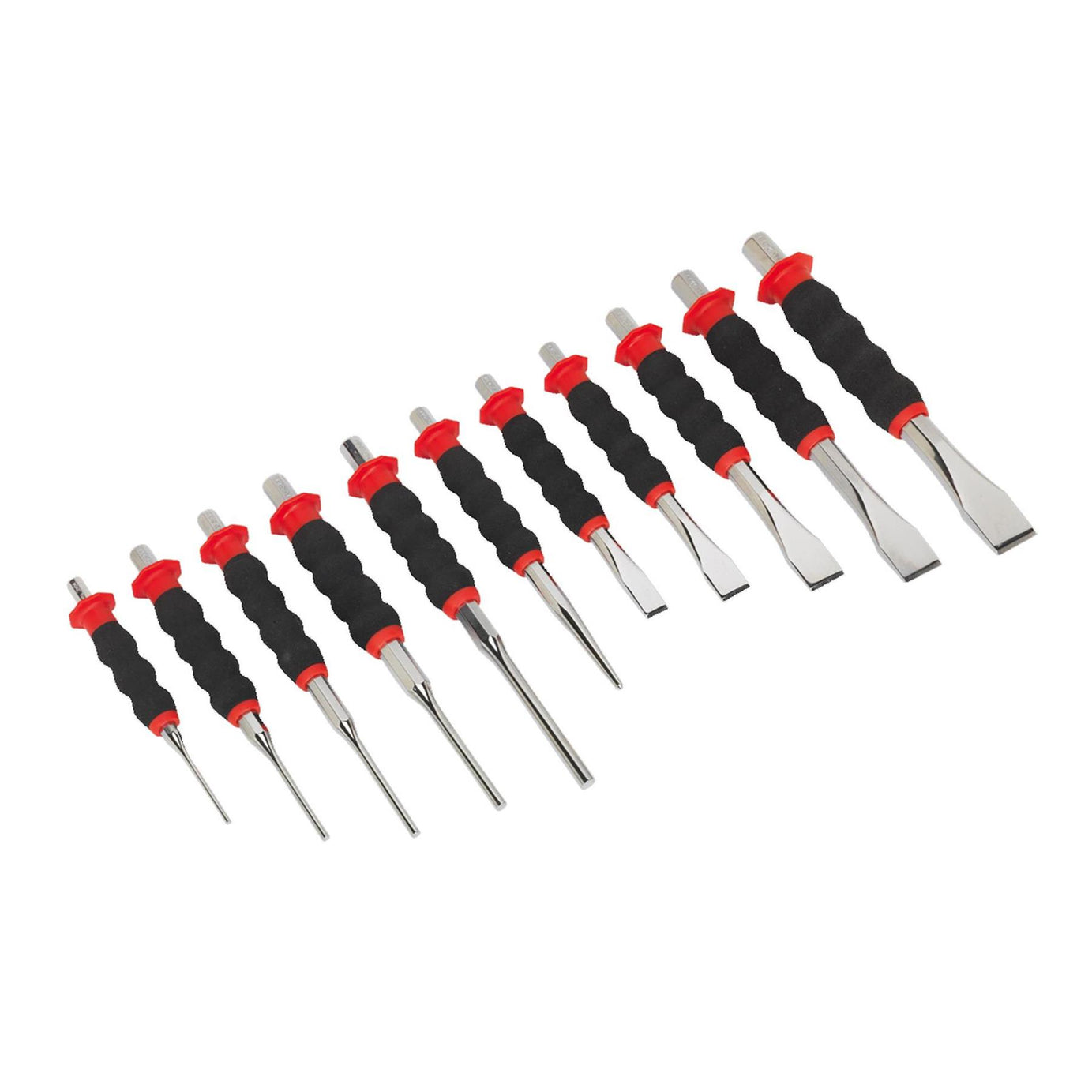 Sealey Sheathed Punch & Chisel Set 11pc