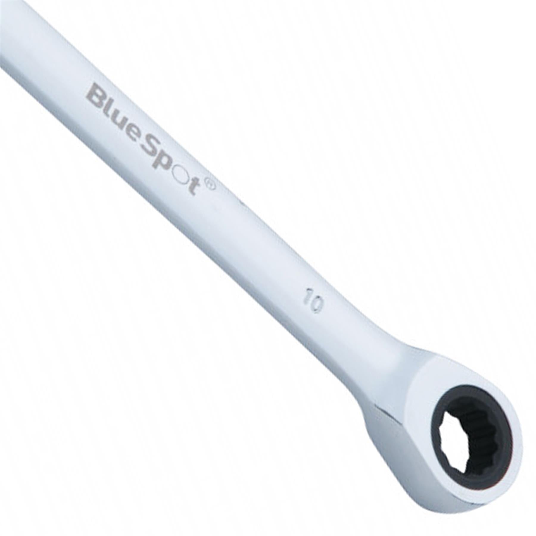 BlueSpot Ratchet Spanner Combination Flexible Head Wrench Metric 10mm