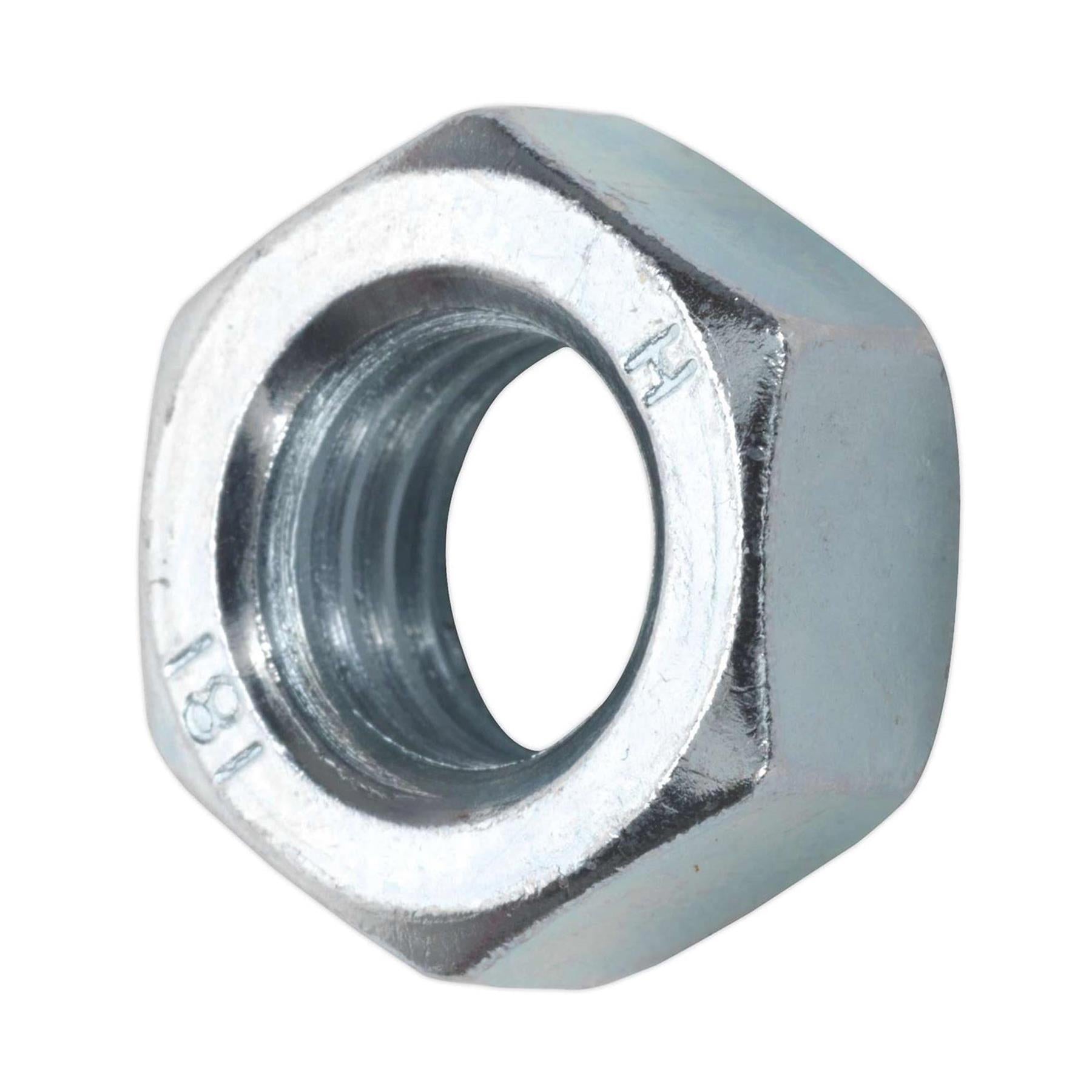 Sealey Steel Nut DIN 934 - M14 Zinc Pack of 25