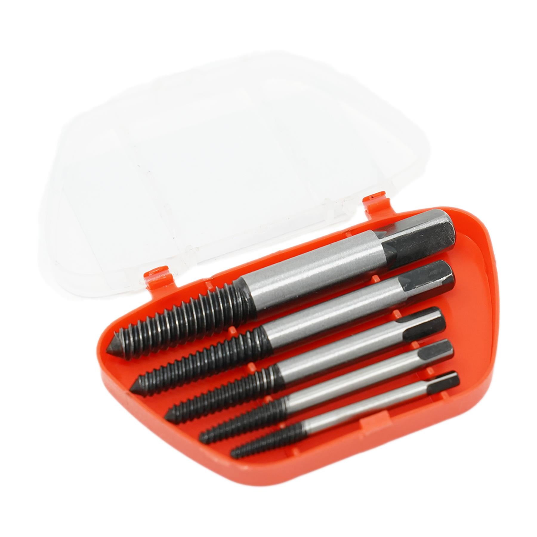 New Damaged Broken Nut Bolt Screw Removal Remover Extractor Puller Bit Set 5 Pc
