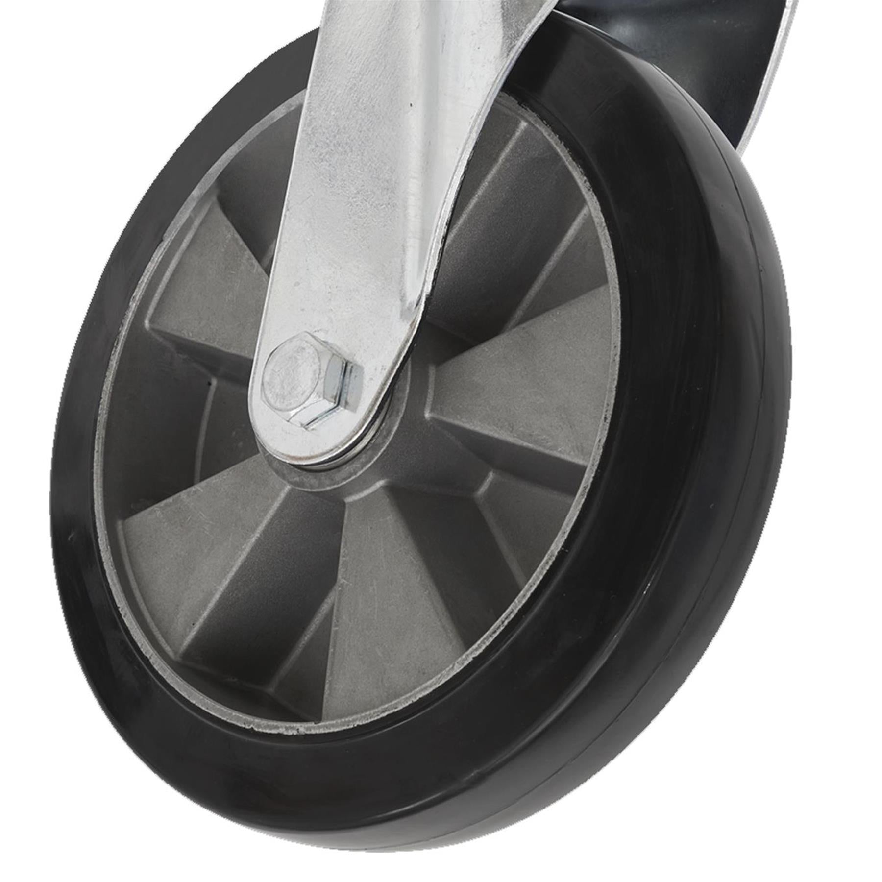 Sealey Heavy-Duty Rubber Swivel Castor Wheel 152mm