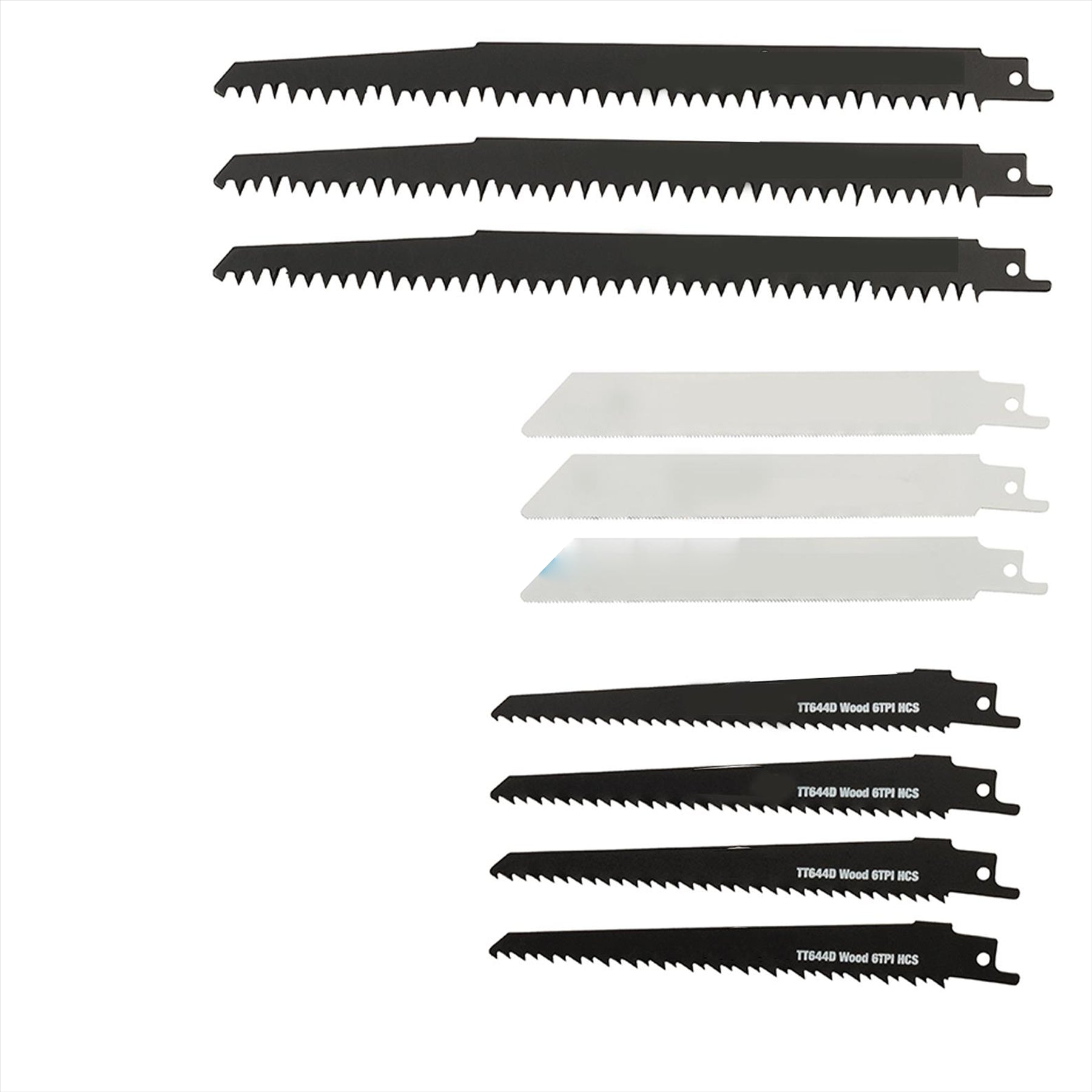 10Pce Recip Saw Blades Set Hand Tools Sawing Cutting Set Professional Tool