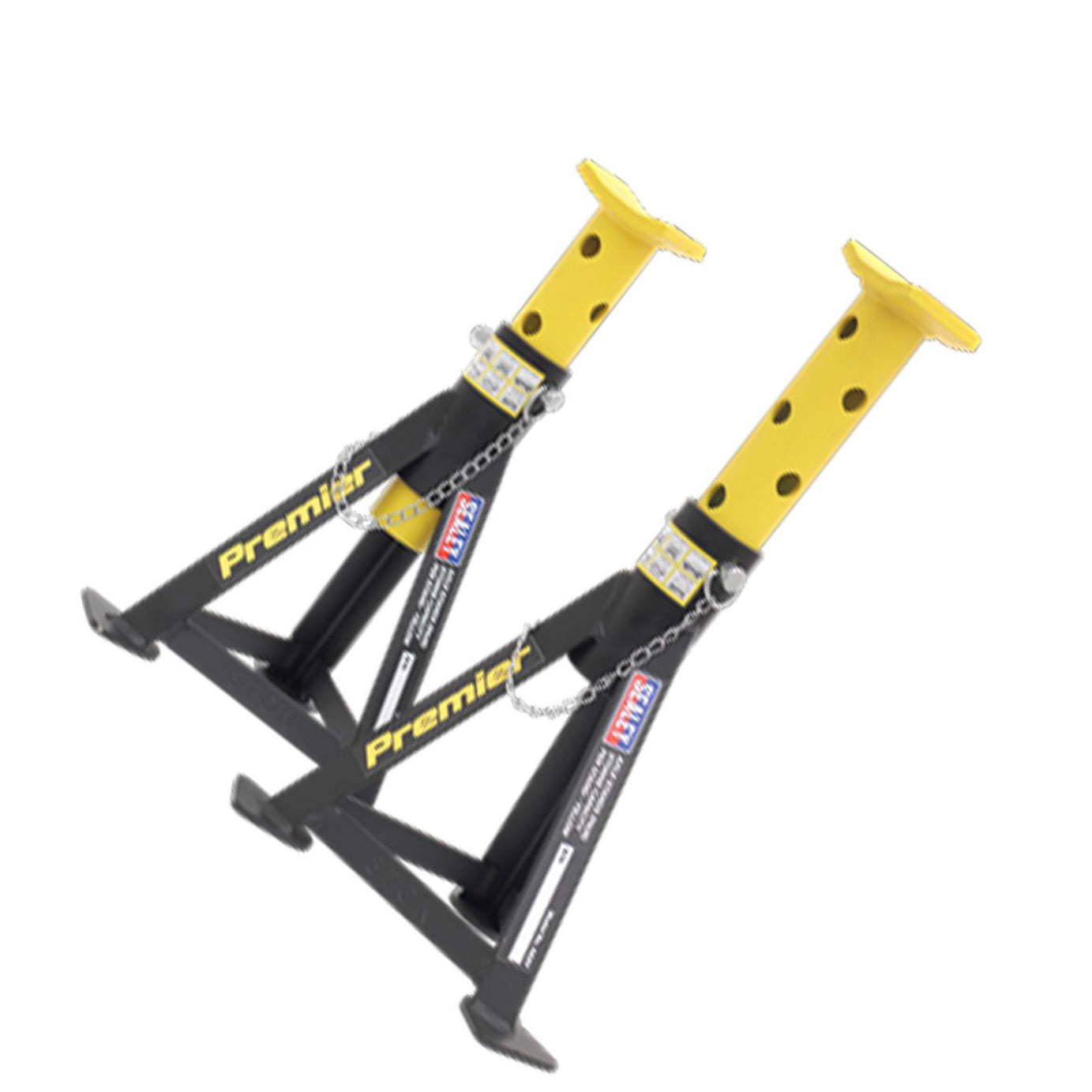 Sealey Axle Stands (Pair) 3tonne Capacity per Stand Yellow
