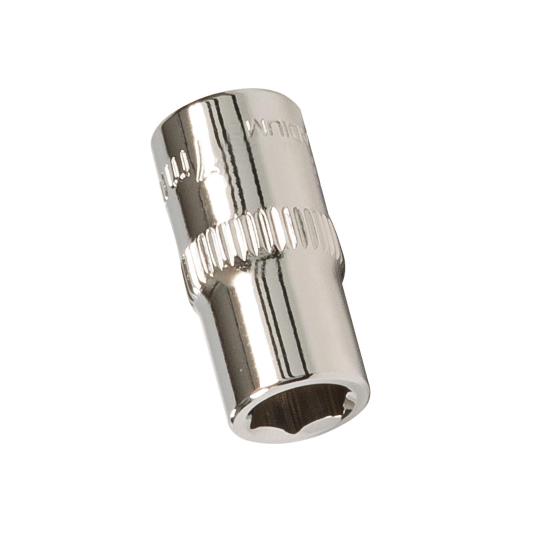 Quality Socket 1/4" Drive Metric Hex Square 7mm Individual Hex Polished Crv