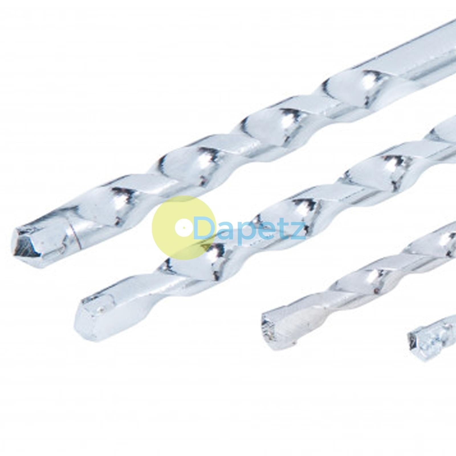 BlueSpot 5 Piece Masonry Drill Bit Set 4-10mm Brick Block Stone Tile Cracked Case