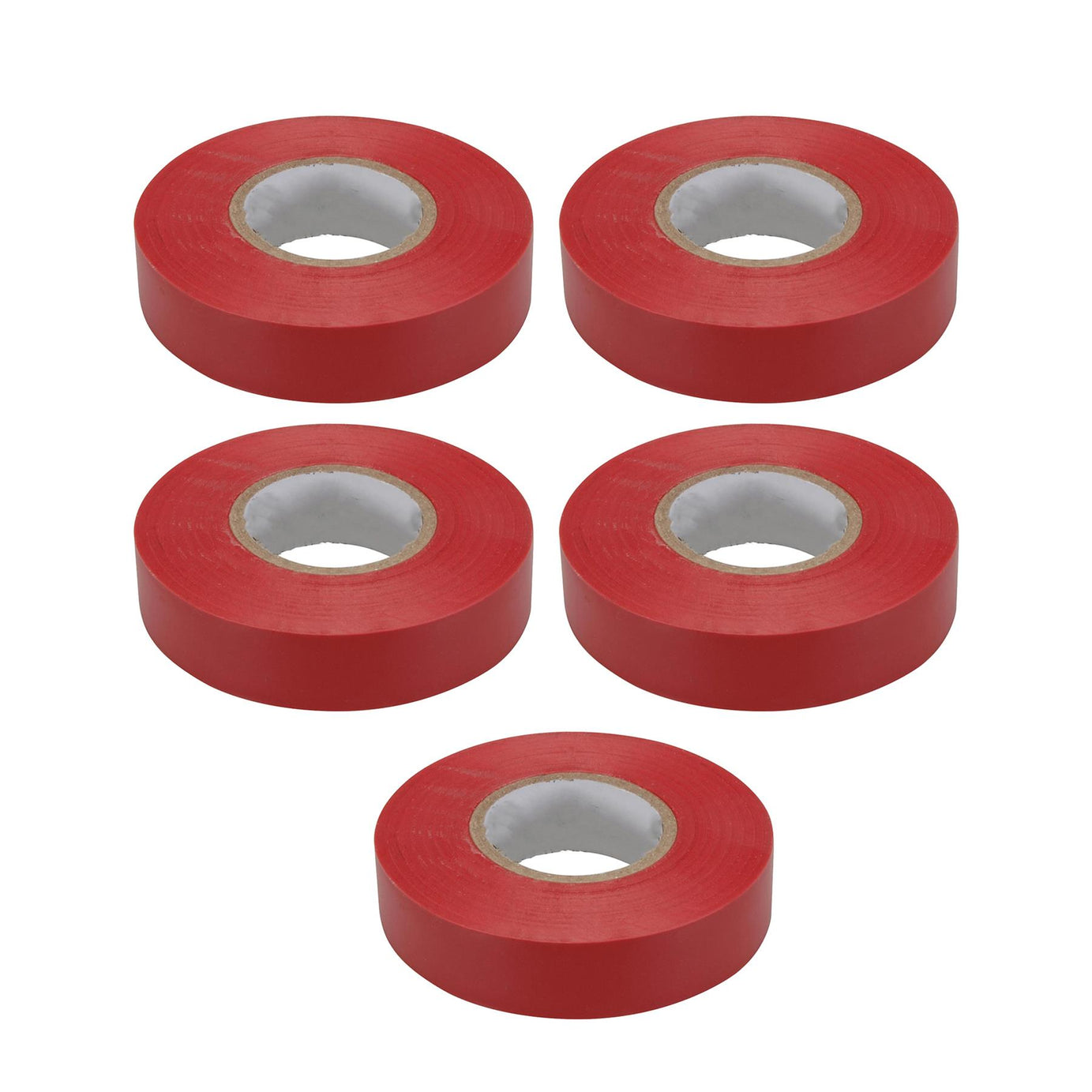 5 x PVC Insulation Electrical Tape Flame Retardent Red