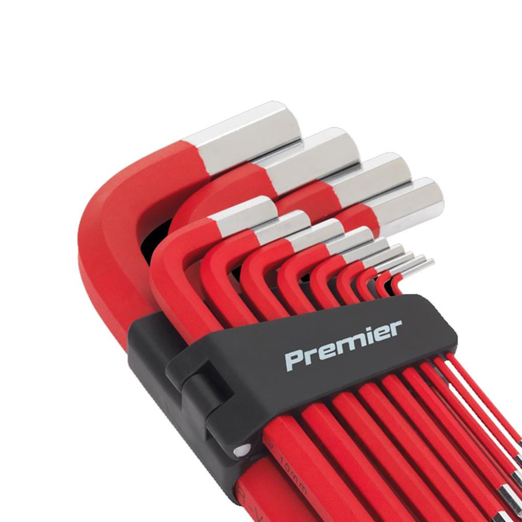 Sealey Jumbo Ball-End Hex Key Set 13pc Anti-Slip - Metric
