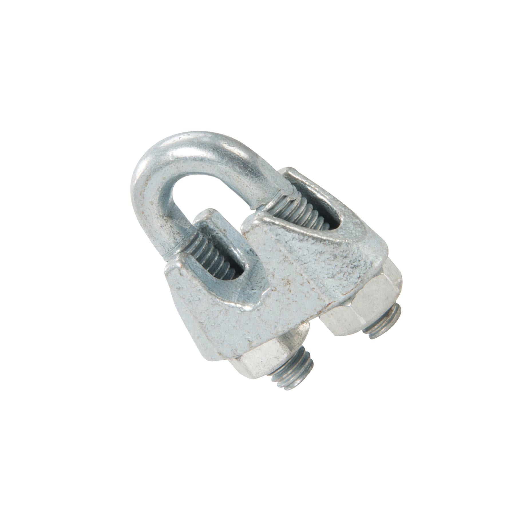 Wire Rope Grips Clamps M8 U Bolts Fitting Cable Cord Tie Heavy Duty Steel Metal