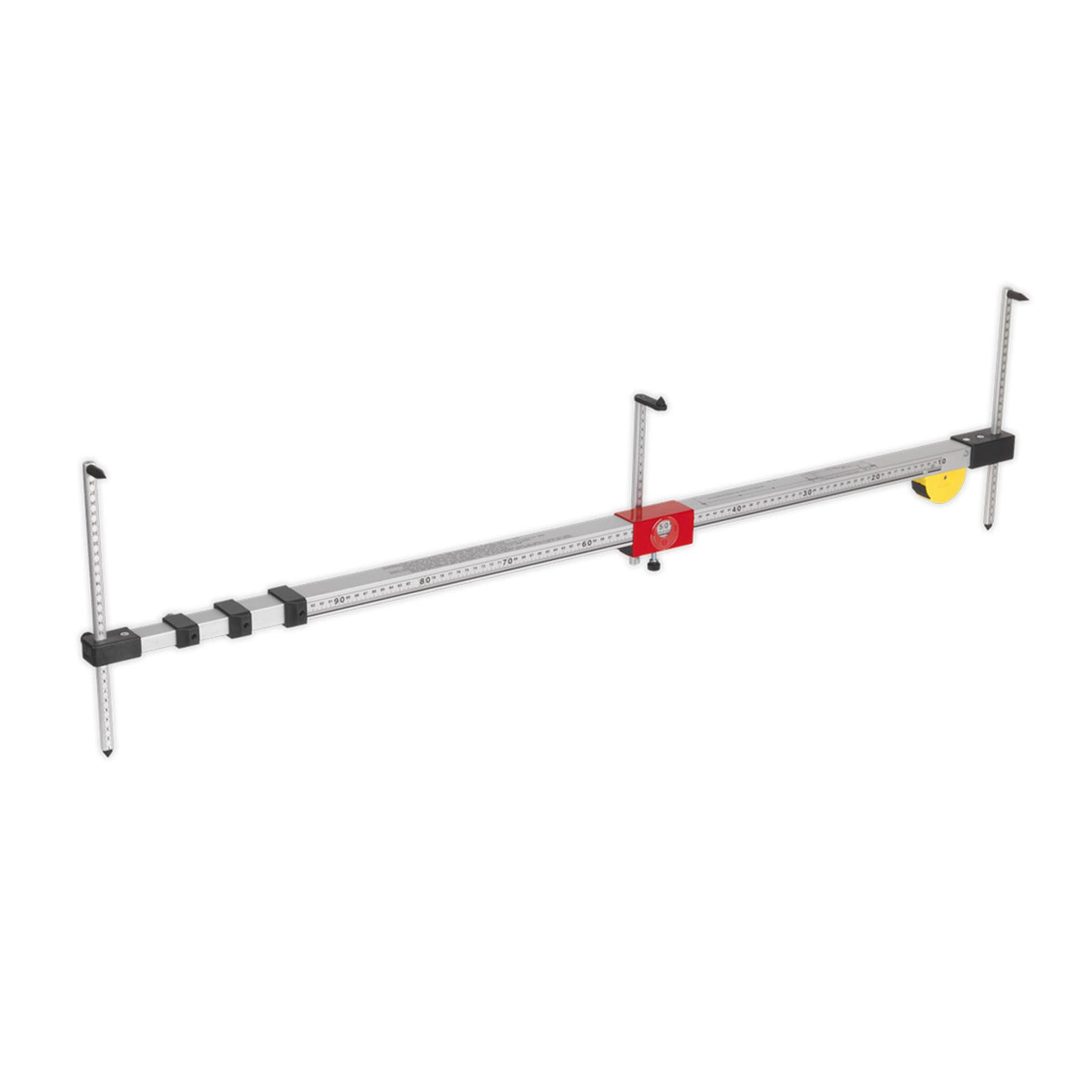 Sealey Tram Gauge Telescopic Three Fully Adjustable Probes - Aluminium