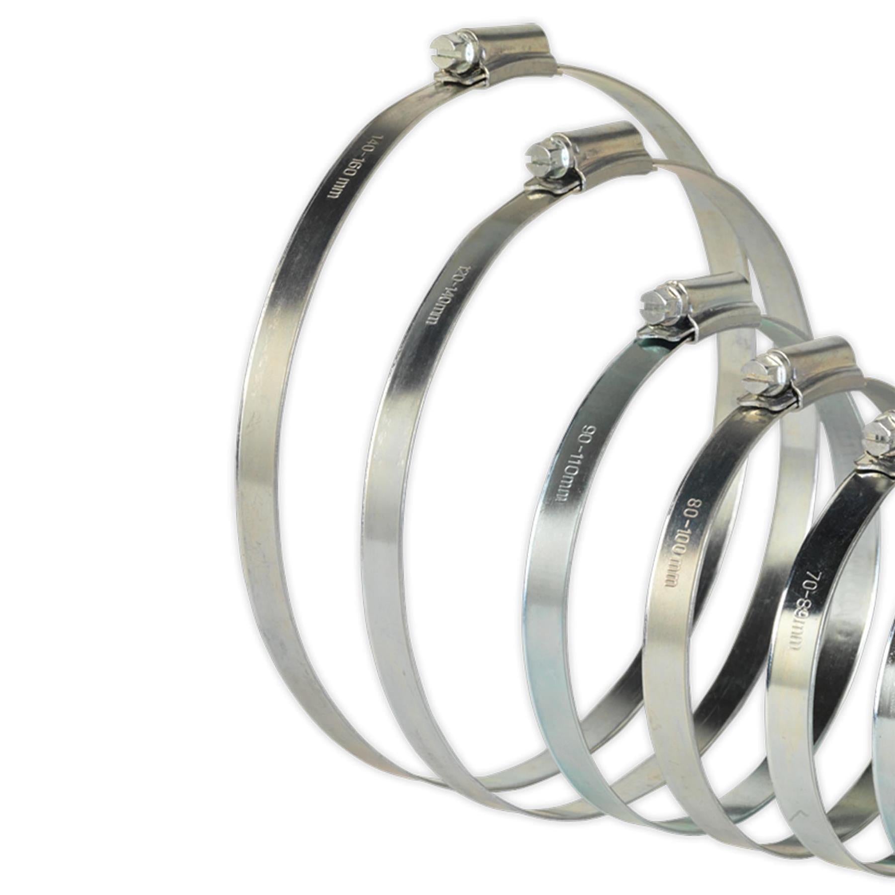 Sealey Hose Clip Assortment 26pc 44-160mm Zinc Plated