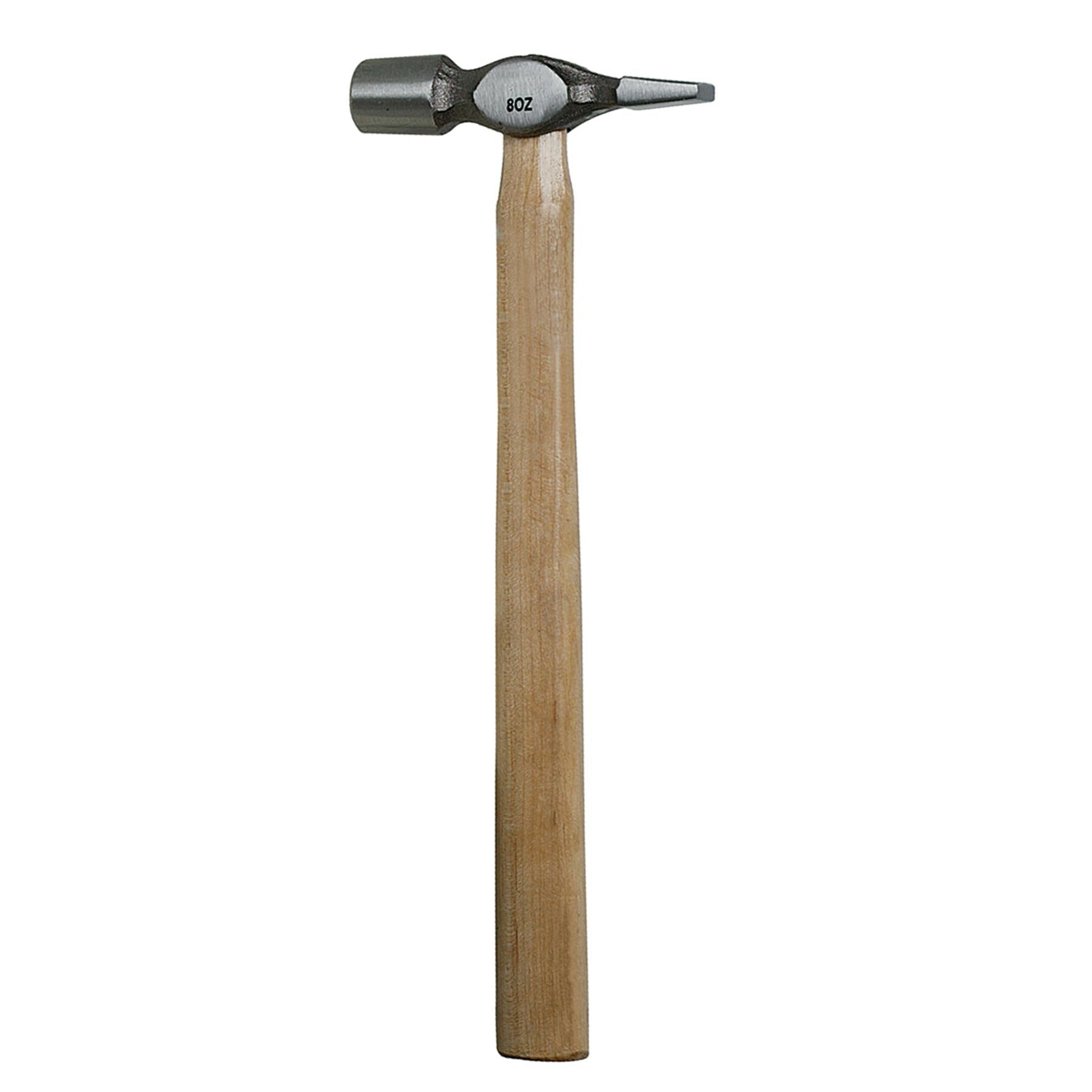 Hardwood Warrington Hammer - 8Oz (227G) Forged Steel Polished Head Hardened