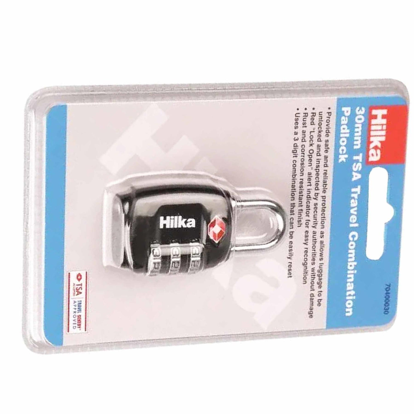 30mm TSA Approved 3 Digit Combination Travel Suitcase Padlock