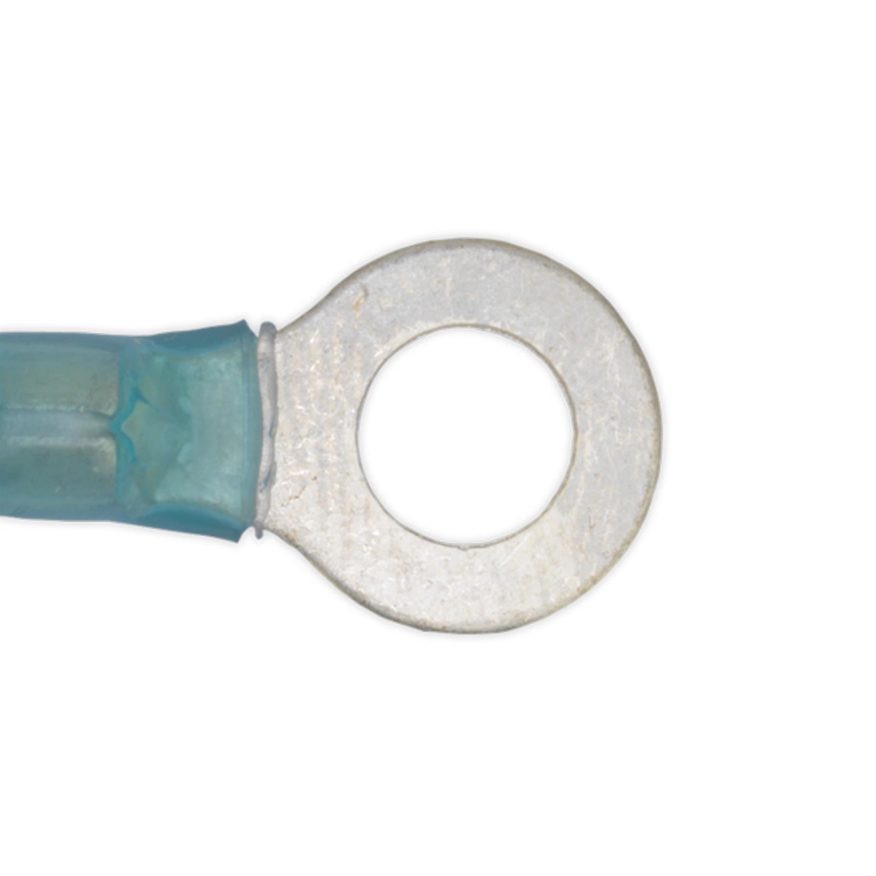 Sealey Heat Shrink Ring Terminal Ø8.4mm Blue Pack of 25