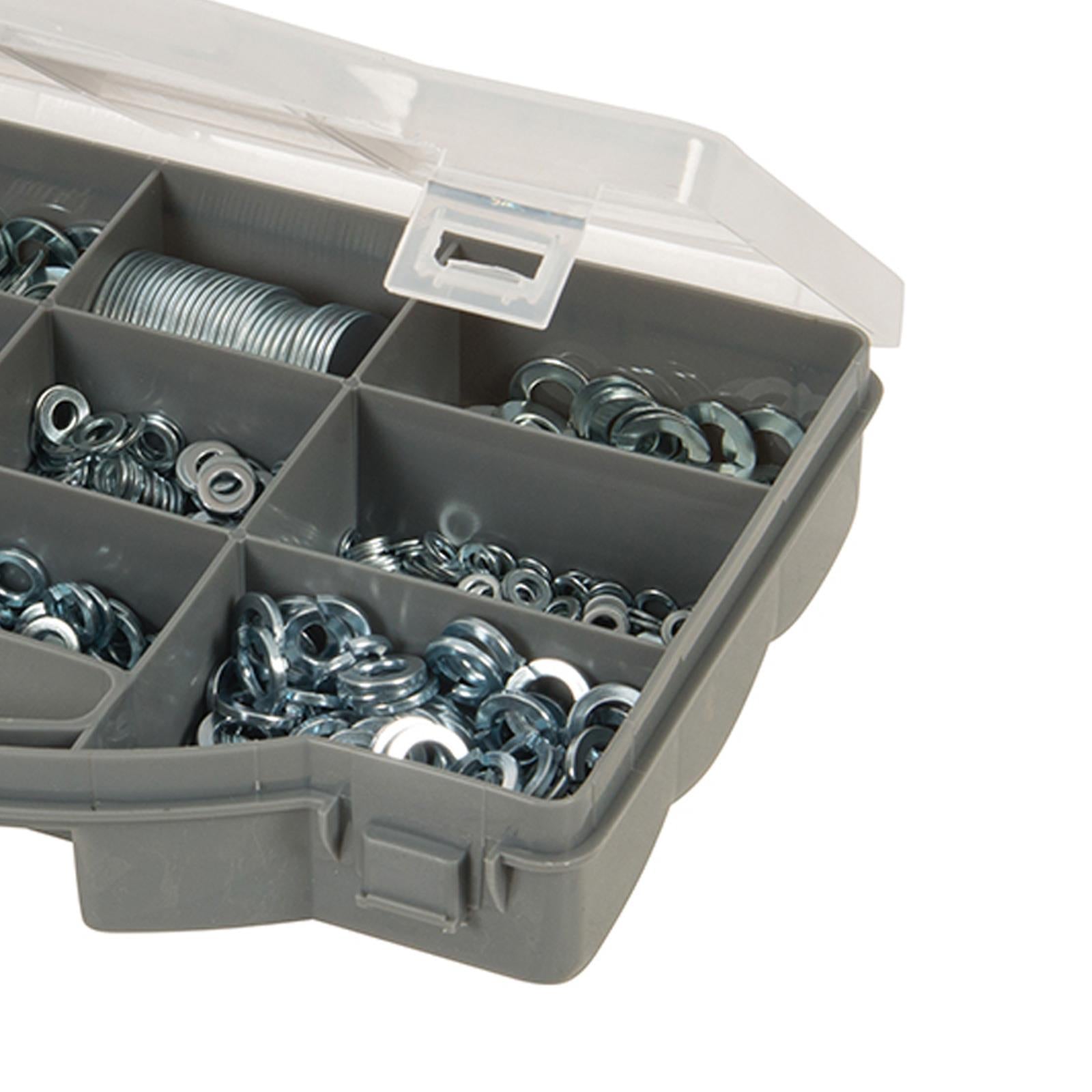 1000Pce Washers Assortment Pack Repair Fix Mudguard Building Corrosion Resistant