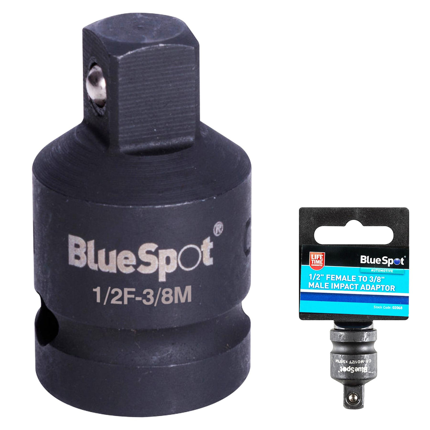 BlueSpot Impact Adaptor Socket Reducer 1/2" Drive Female to 3/8" Drive Male