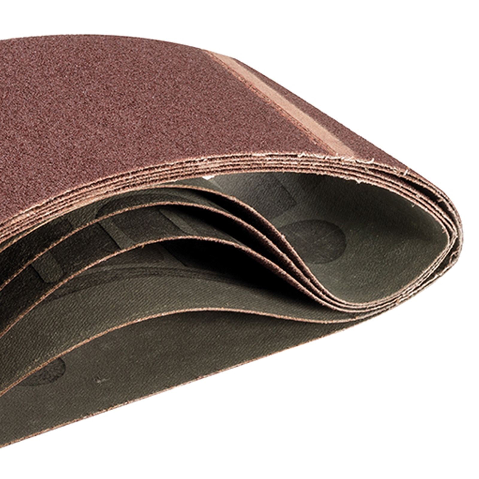 80 Grit Sanding Belts 75mm X 533mm 5Pk Sanding Belts High Quality Aluminium