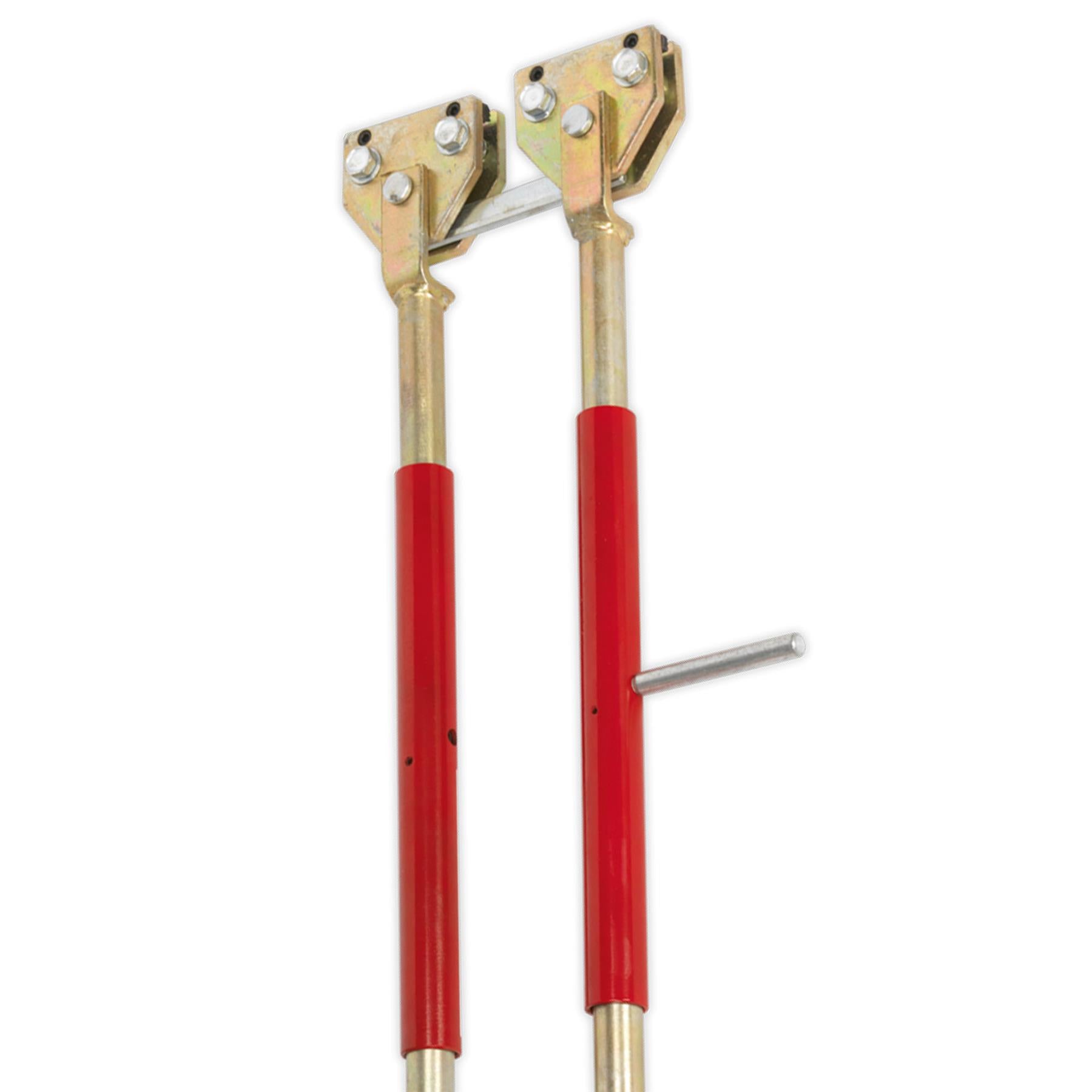 Sealey Door Restraining Bars Pack of 2  Steel Tube and heavy jaw assemblies