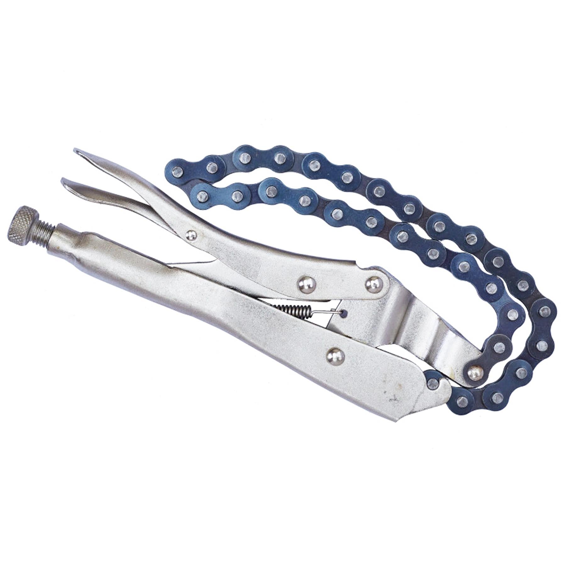 BlueSpot Adjustable Locking Mole Grip Chain Wrench Pliers Pipe Oil Filter Tool