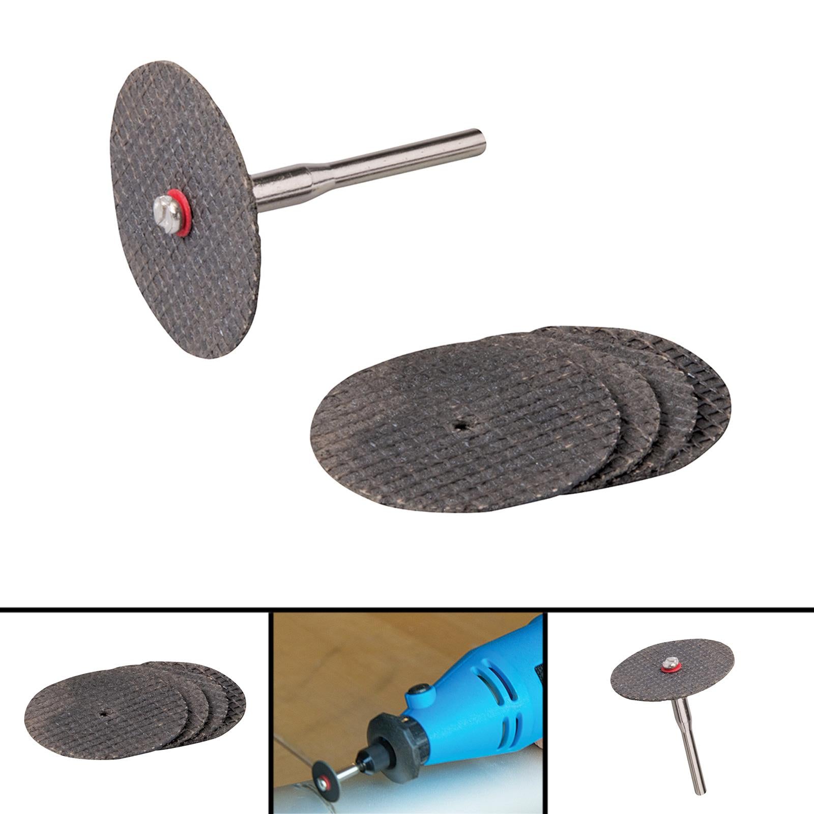 6Pce Rotary Tool Metal Cutting Disc Set - 31mm Dia Trimming & Deburring Metal