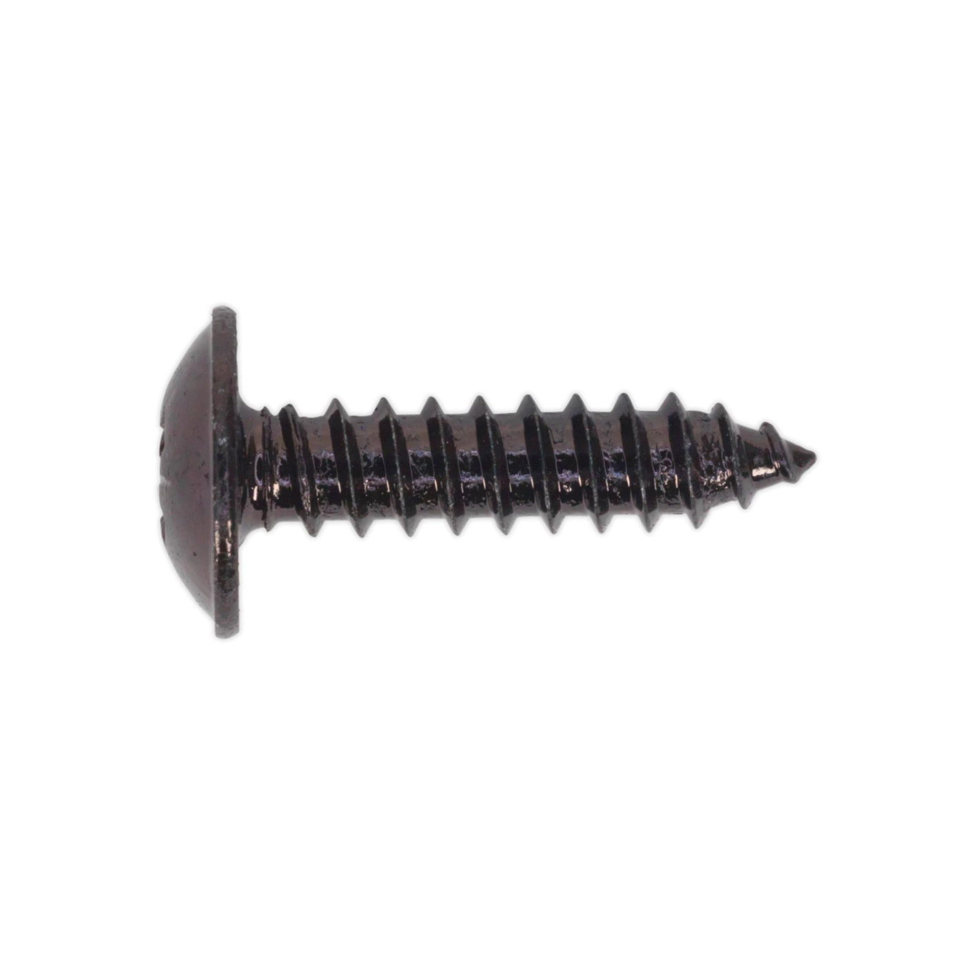 Sealey Self Tapping Screw 4.8 x 19mm Flanged Head Black Pozi Pack o