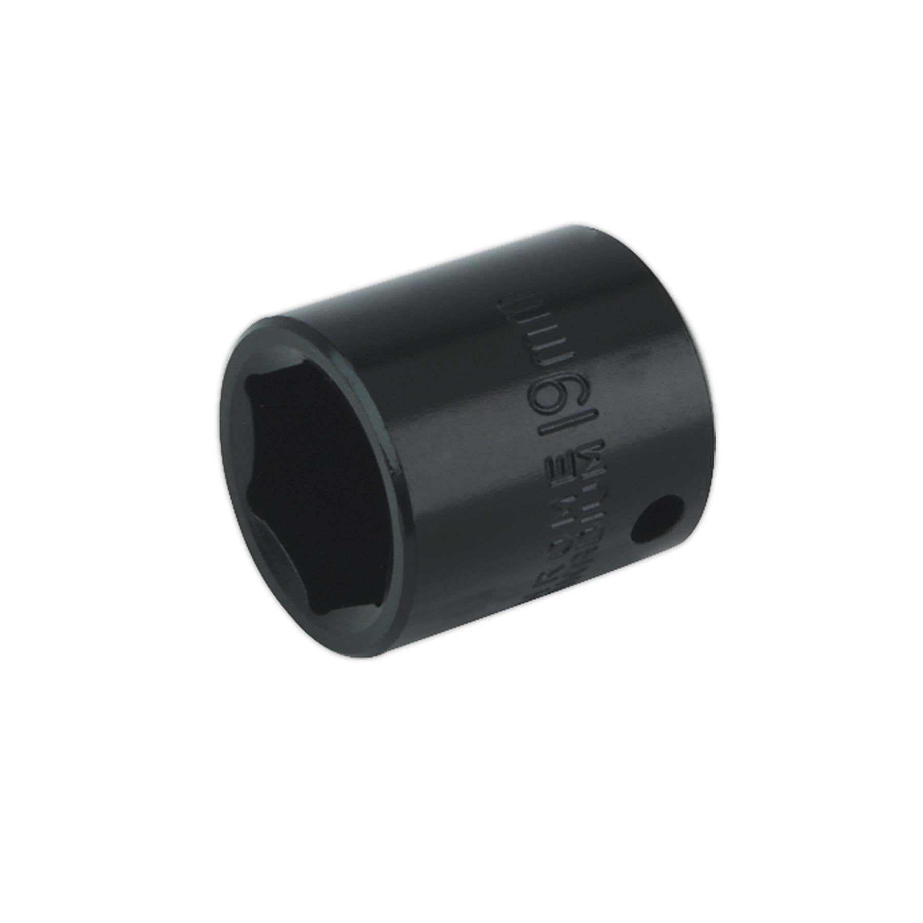Sealey Impact Socket 19mm 3/8"Sq Drive