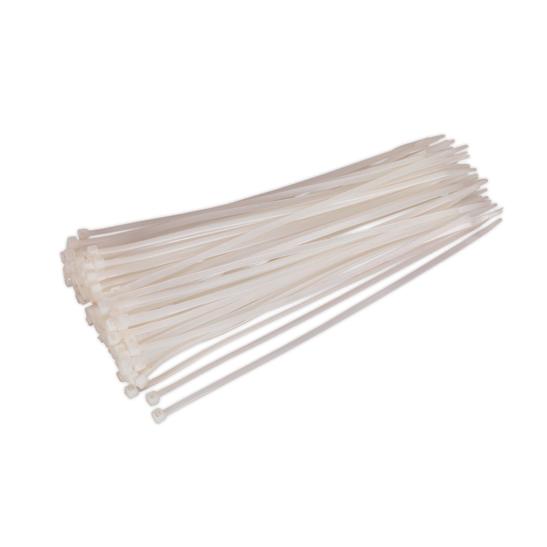 Sealey Cable Tie 300 x 4.8mm White Pack of 100