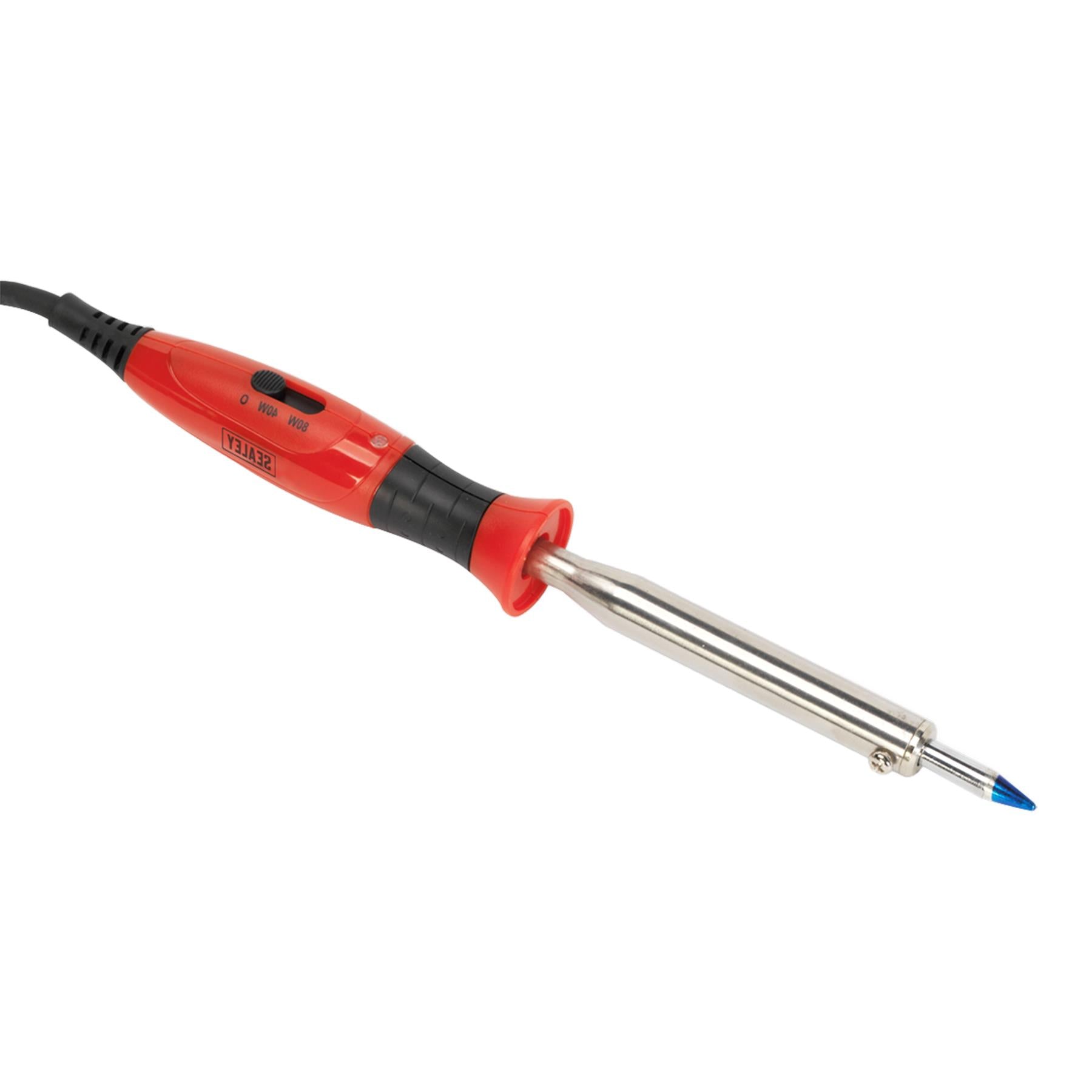 Sealey Prof Soldering Iron Long-Life Tip Dual Wattage 40/80W/230V