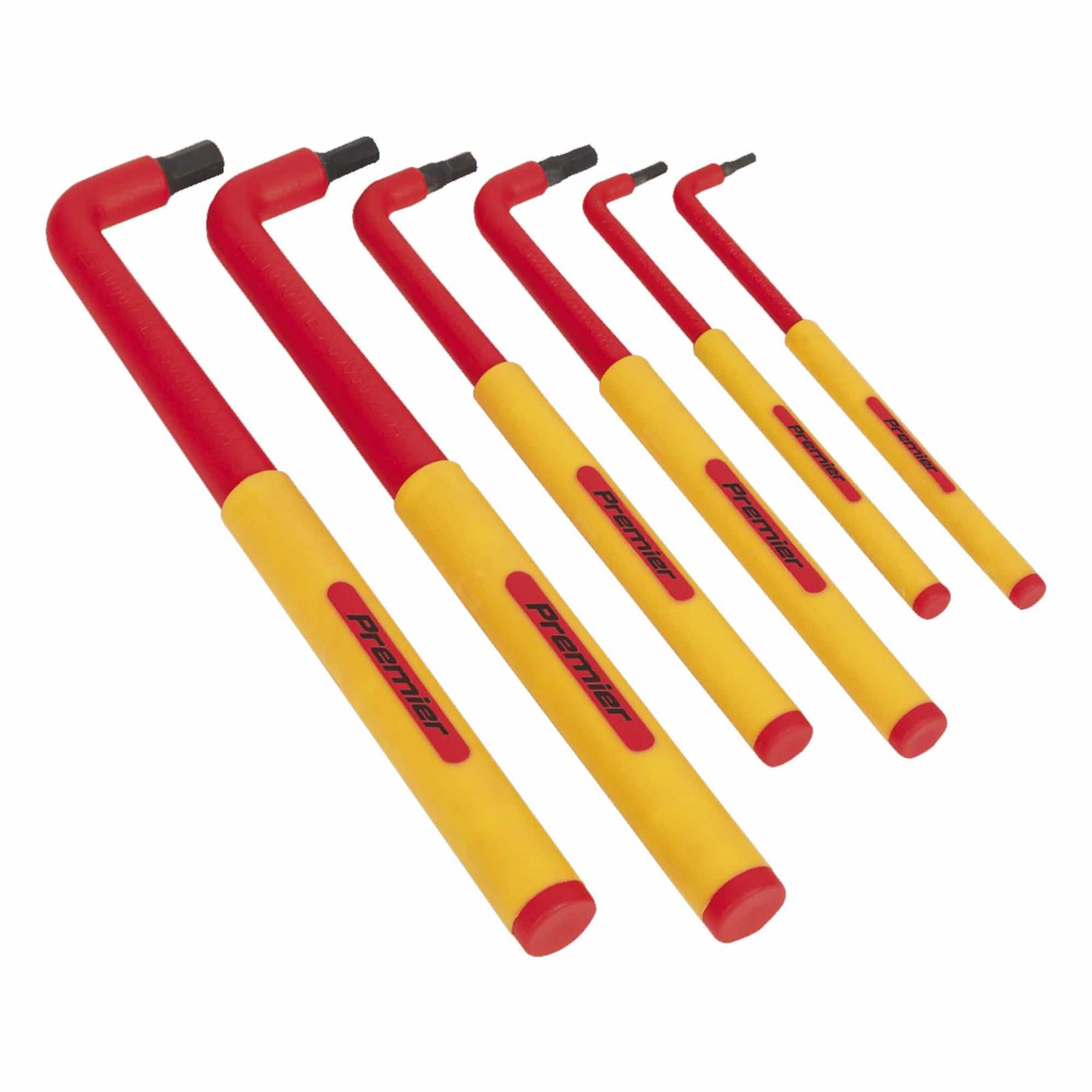 Sealey Hex Key Set 6pc Extra-Long VDE