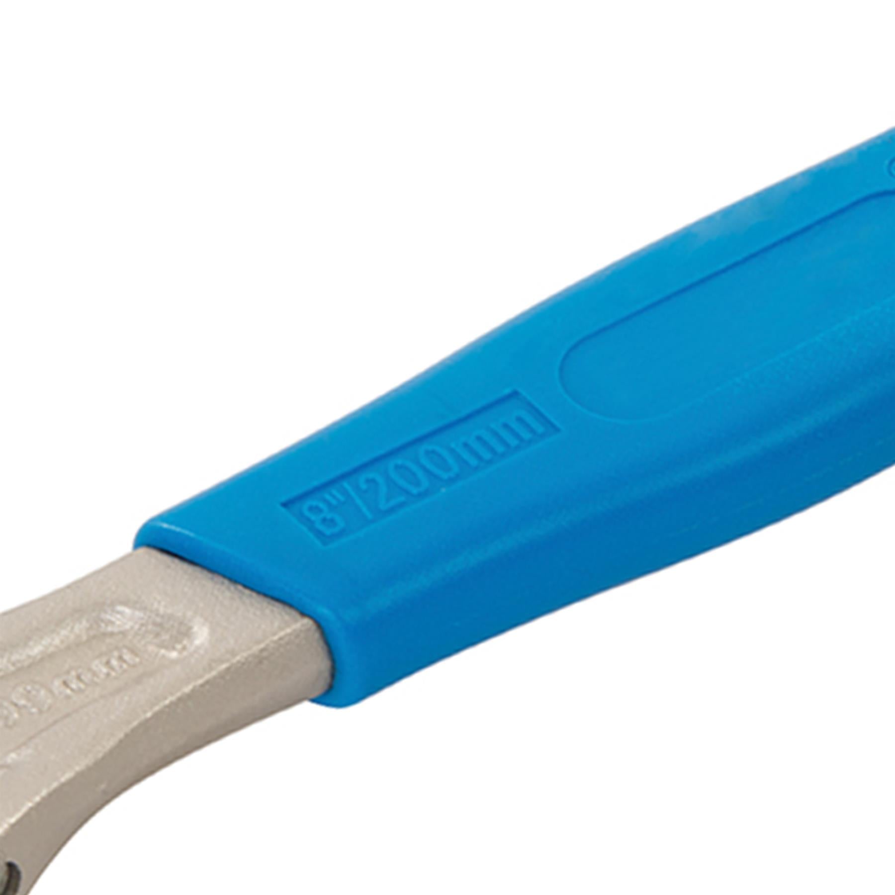 Adjustable Wrench Length 200mm - Jaw 22mm Corrosion-Resistant Satin Finish