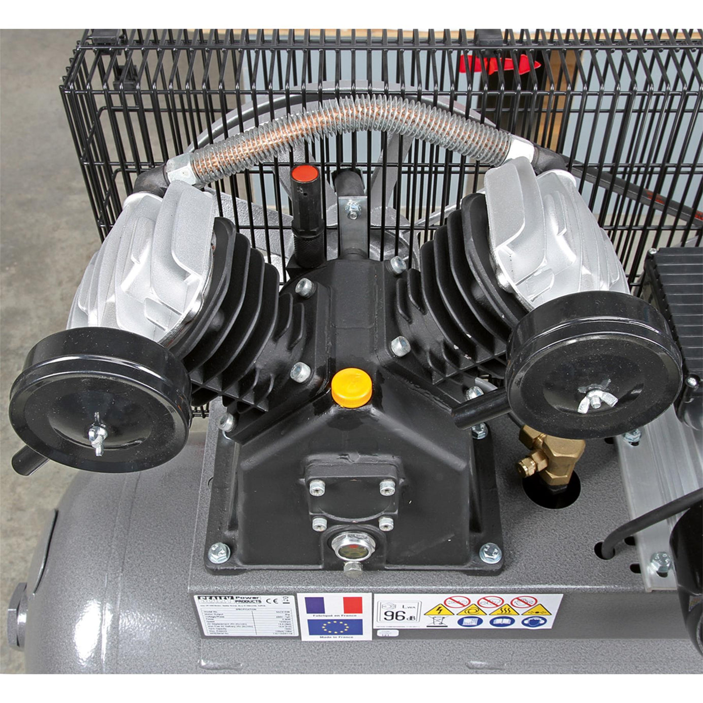 Sealey Compressor 150L Belt Drive 3hp with Front Control Panel