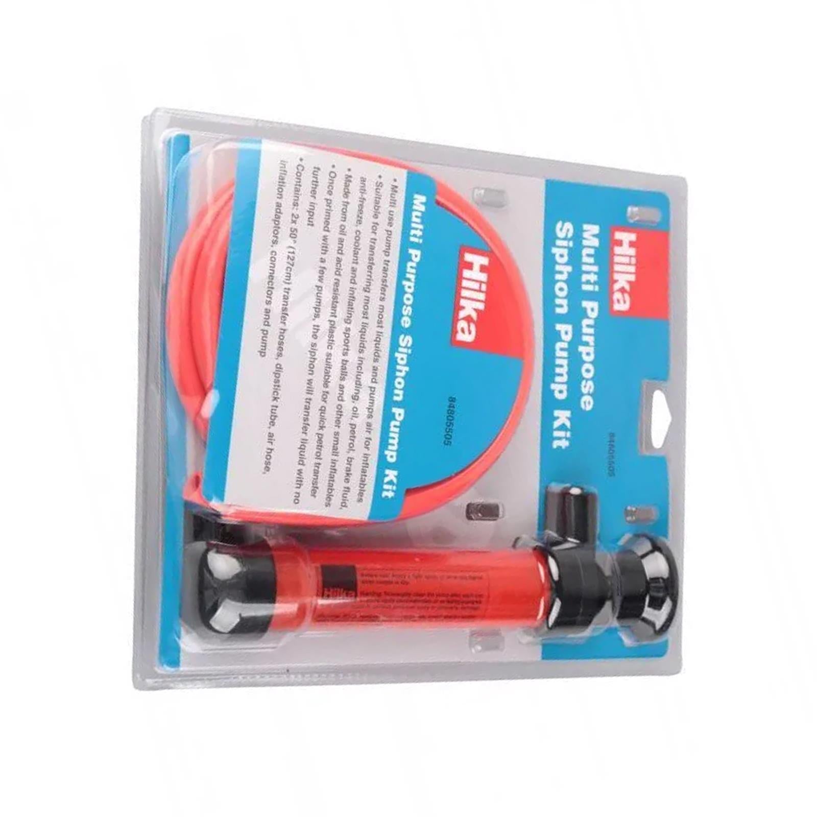 Multi Purpose transfers most liquids and pumps air for inflatables Siphon Pump Kit