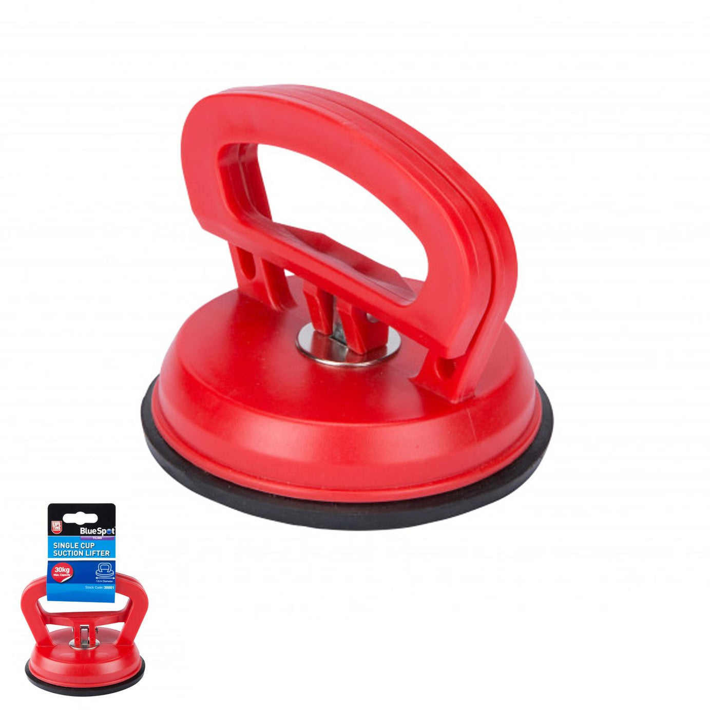 BlueSpot Large Suction Cup Glass Lifter Carrying Pad 30kg Single Dent Puller Repair