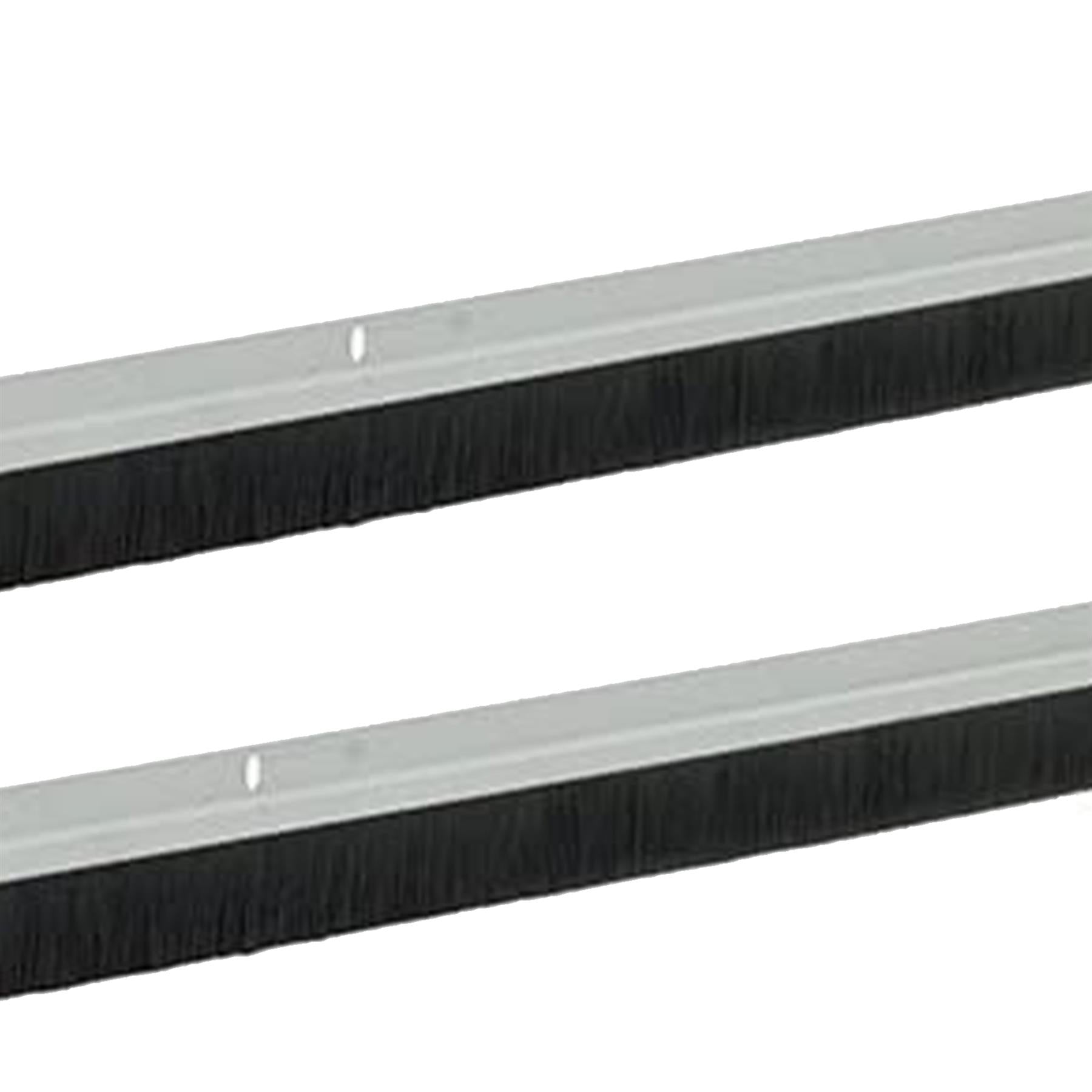 Garage Door Brush Strip Draught Excluder Excluders Seal Aluminium 1067mm Bristles 25mm