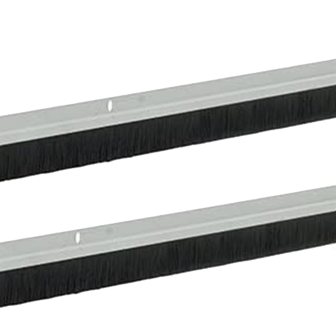 Garage Door Brush Strip Draught Excluder Excluders Seal Aluminium 1067mm Bristles 25mm