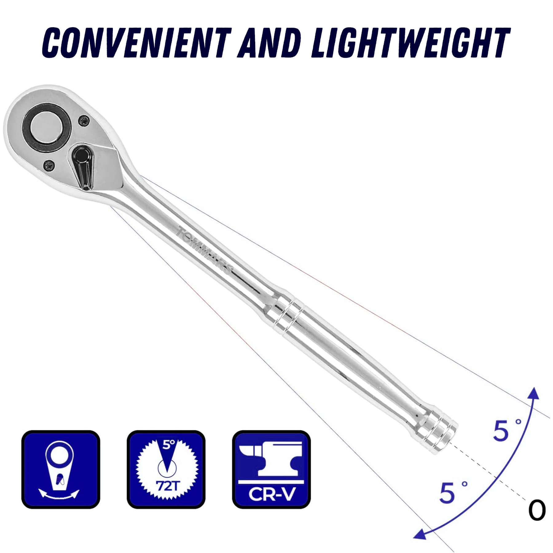 Quick Release Ratchet Wrench 150mm 1/4" Inch Drive With Warranty Crv