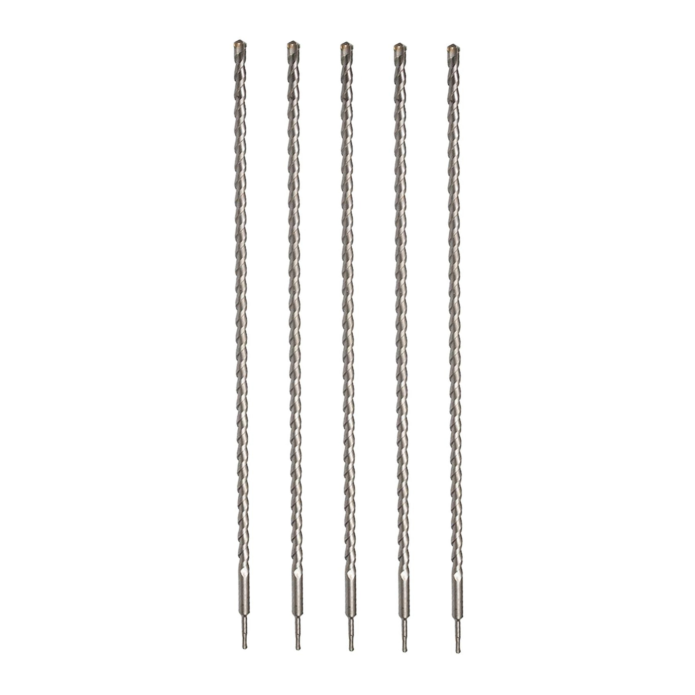 5 x SDS+ PLUS MASONRY DRILL BIT 25 x 1000mm, TUNGSTEN CARBIDE TIP, FOR STONE CONCRETE BRICK