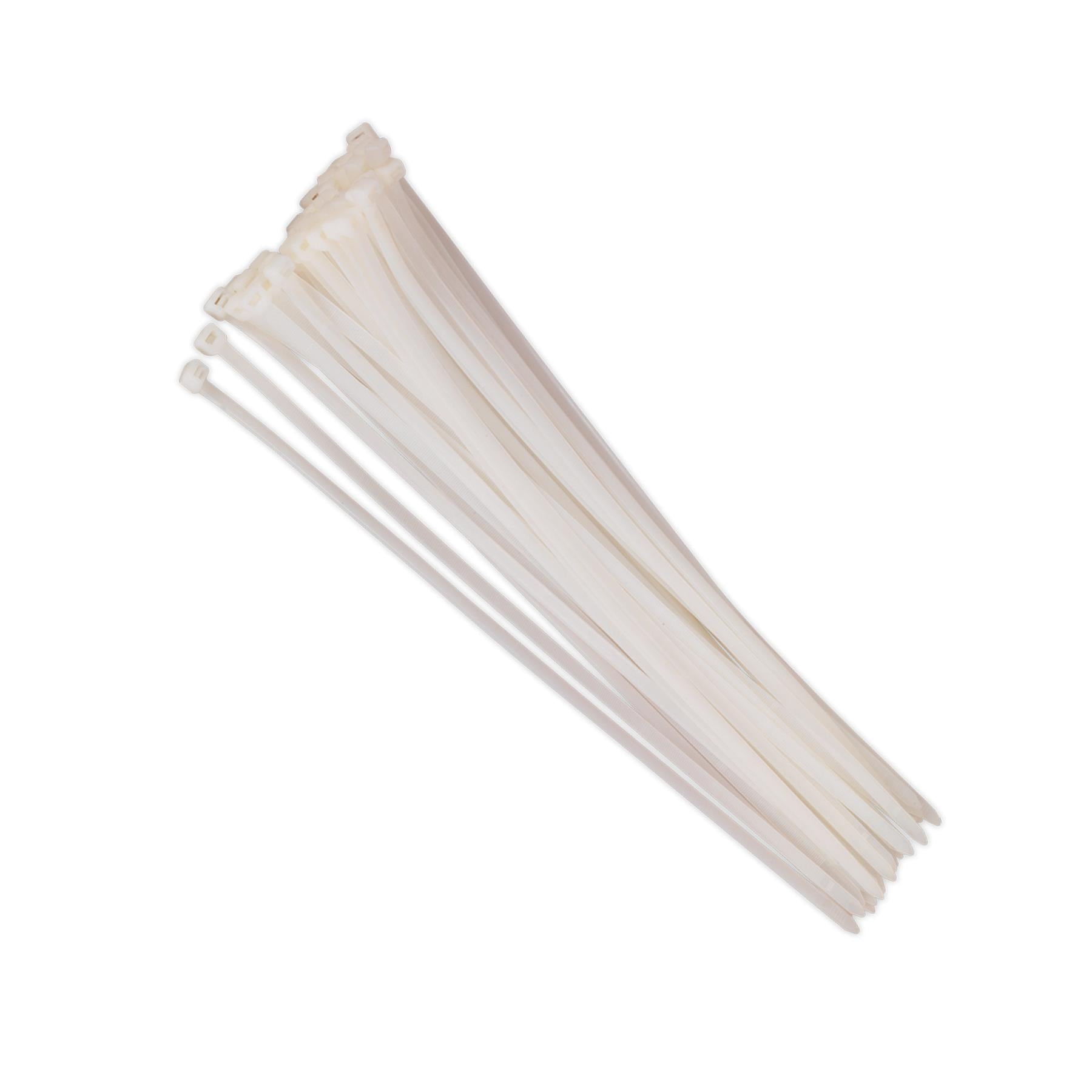 Sealey Cable Tie 450 x 7.6mm White Pack of 50