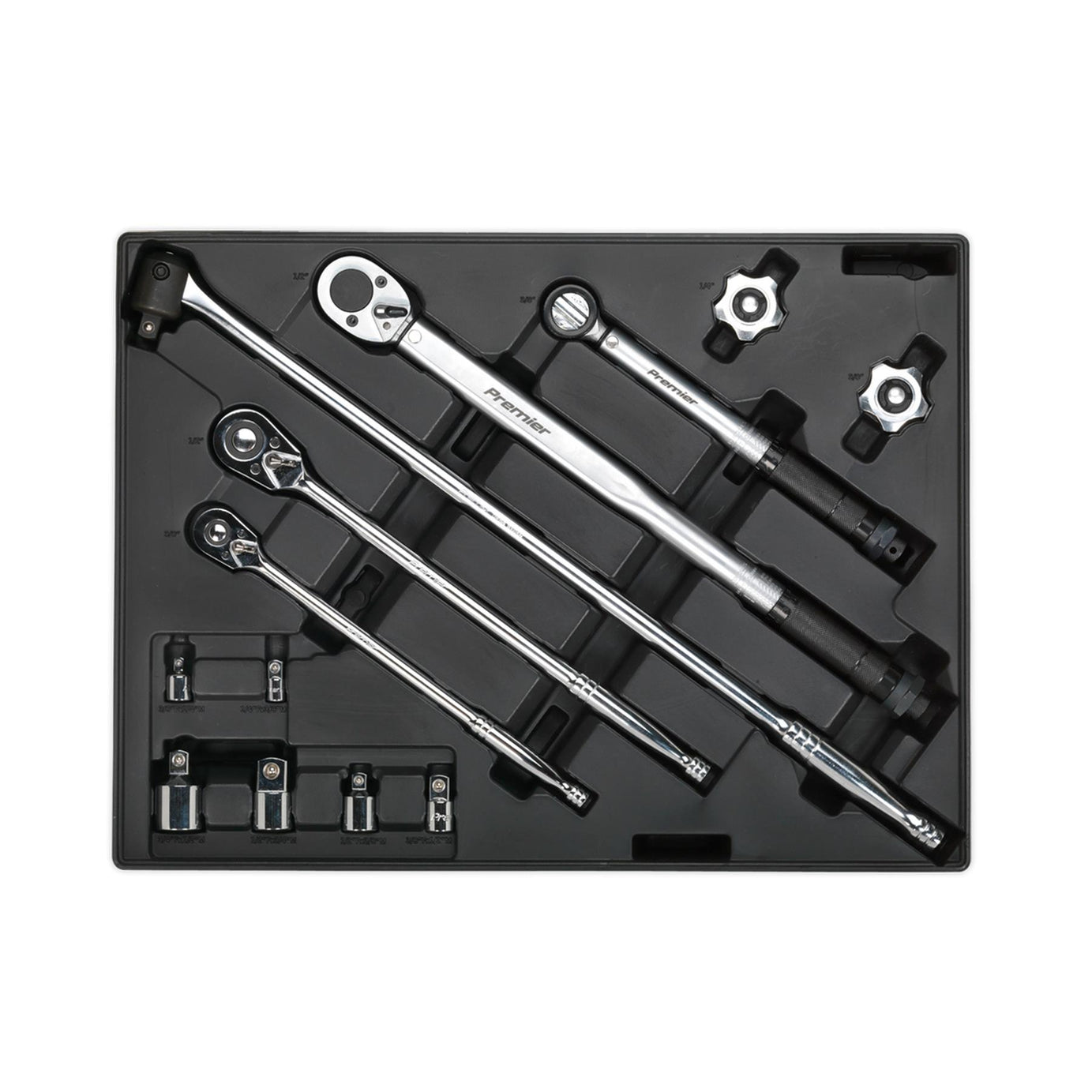 Sealey Tool Tray with Ratchet, Torque Wrench, Breaker Bar etc 13pc