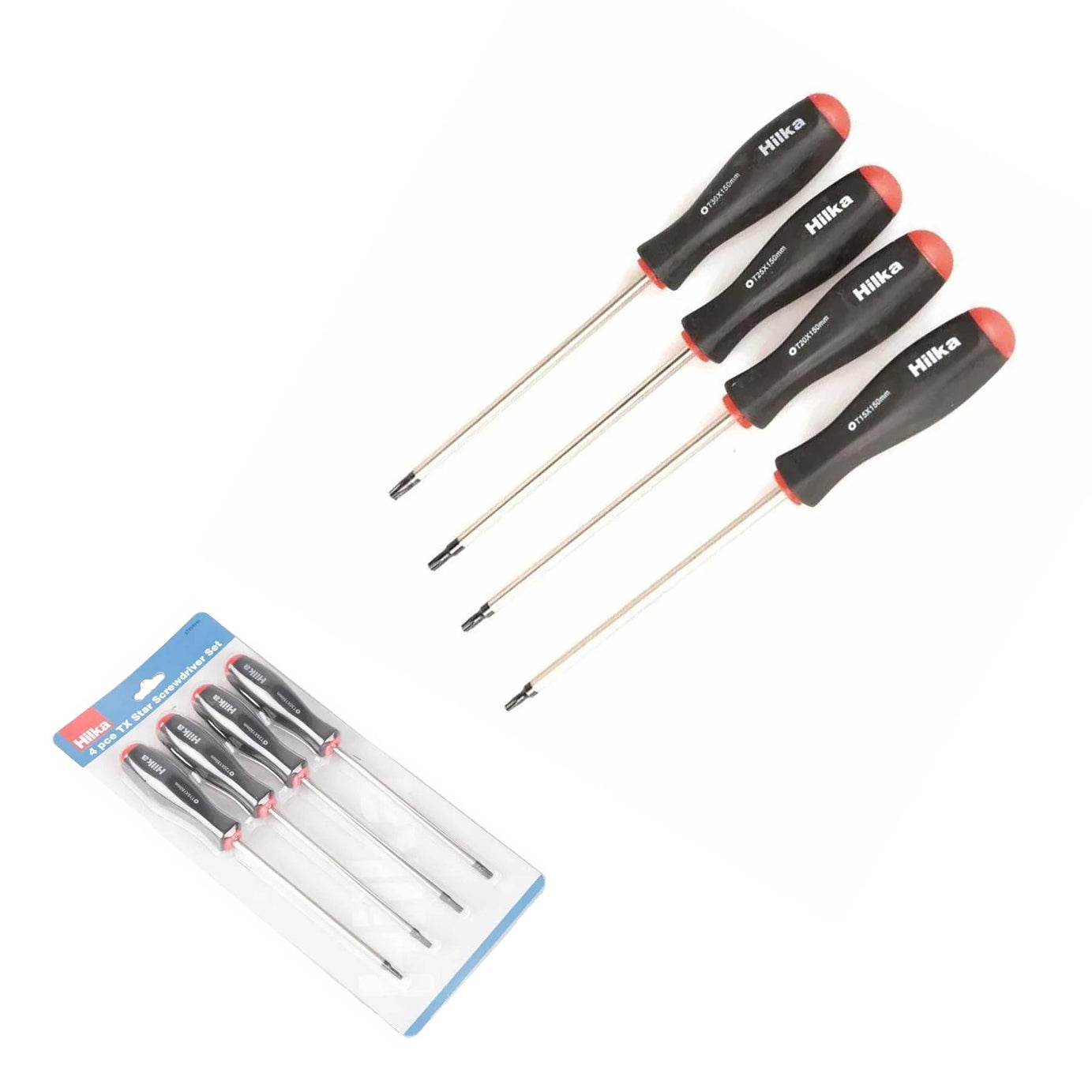 4Pc Extra Long Star Torx Screwdriver Set T15 T20 T25 T30 Garage Workshop