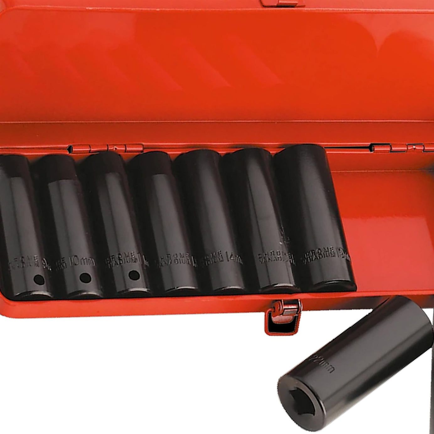 Sealey Impact Socket Set 10pc 1/2"Sq Drive Deep Metric