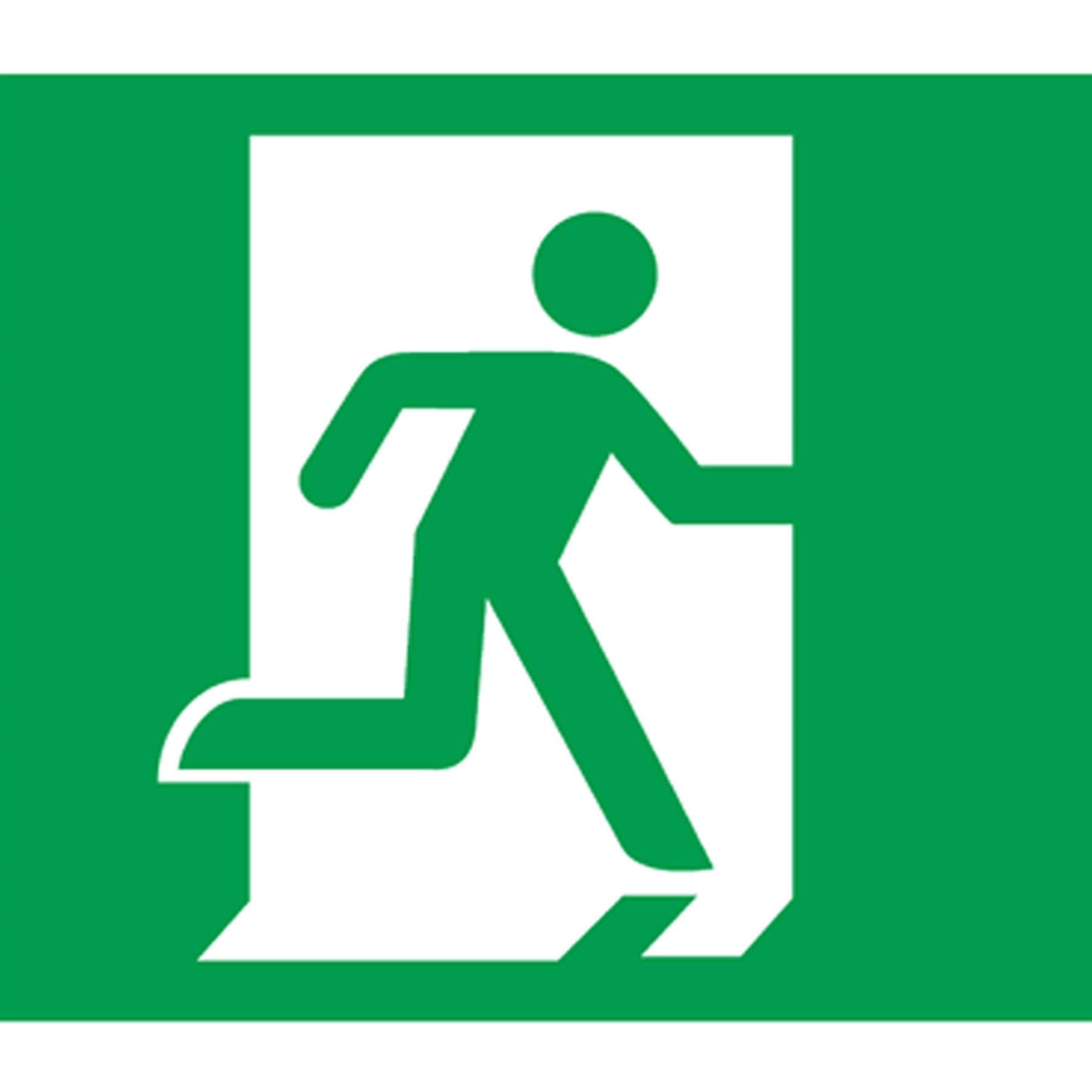 Safe Conditions Safety Sign - Fire Exit (Up) - Self-Adhesive Vinyl