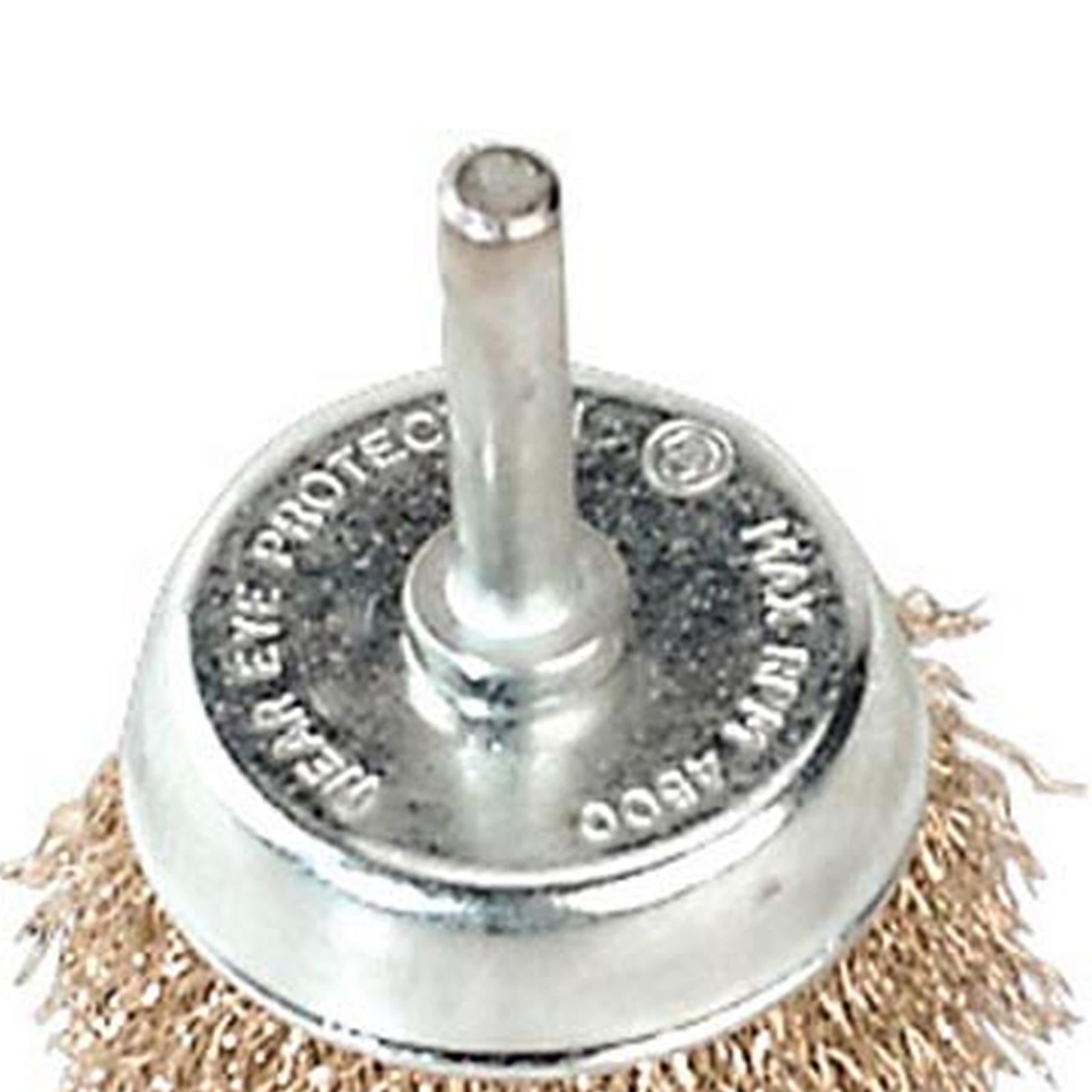 Sealey Wire Cup Brush 50mm with 6mm Shaft