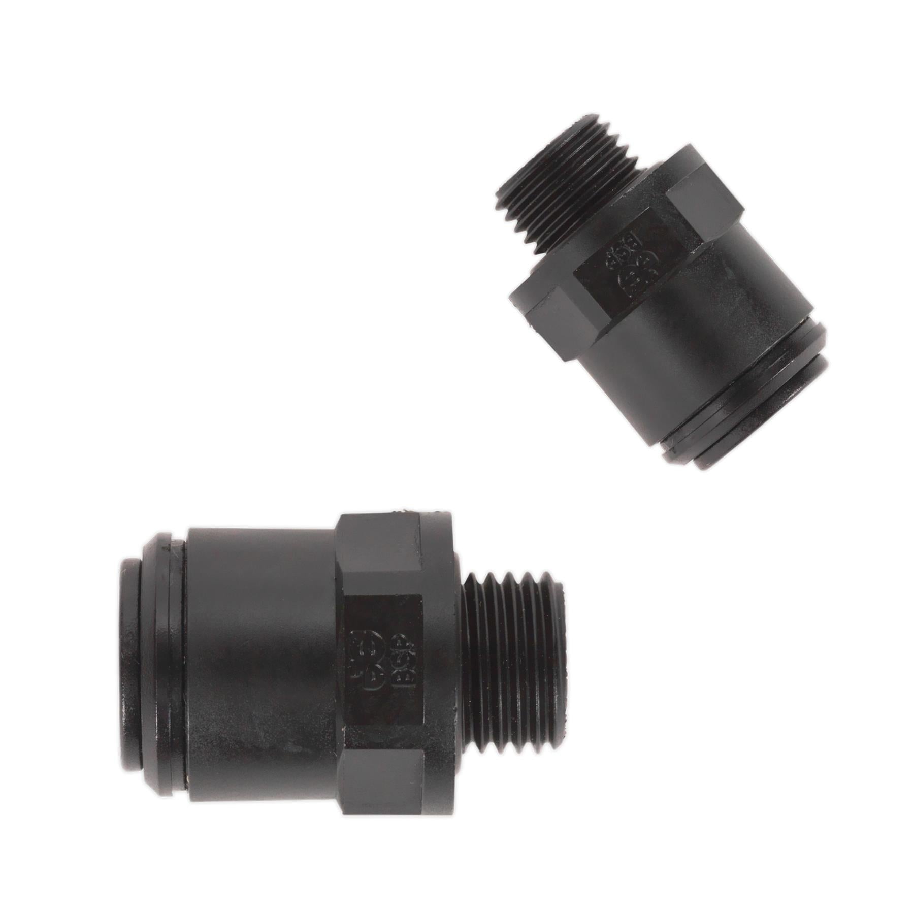 Sealey Straight Adaptor 6mm x 1/4"BSP Pk of 5 (Speedfit-PM010612E)