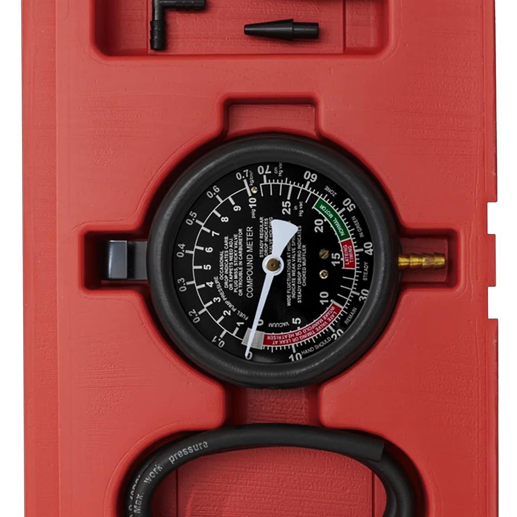 Vacuum & Fuel Pump Pressure Test Gauge Set.VSE952  Sealey