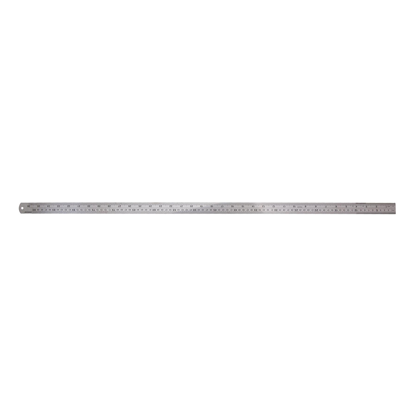 Precision Stainless Steel Rule Clear Etched Markings Inc Storage Sleeve 900mm Measure Measuring