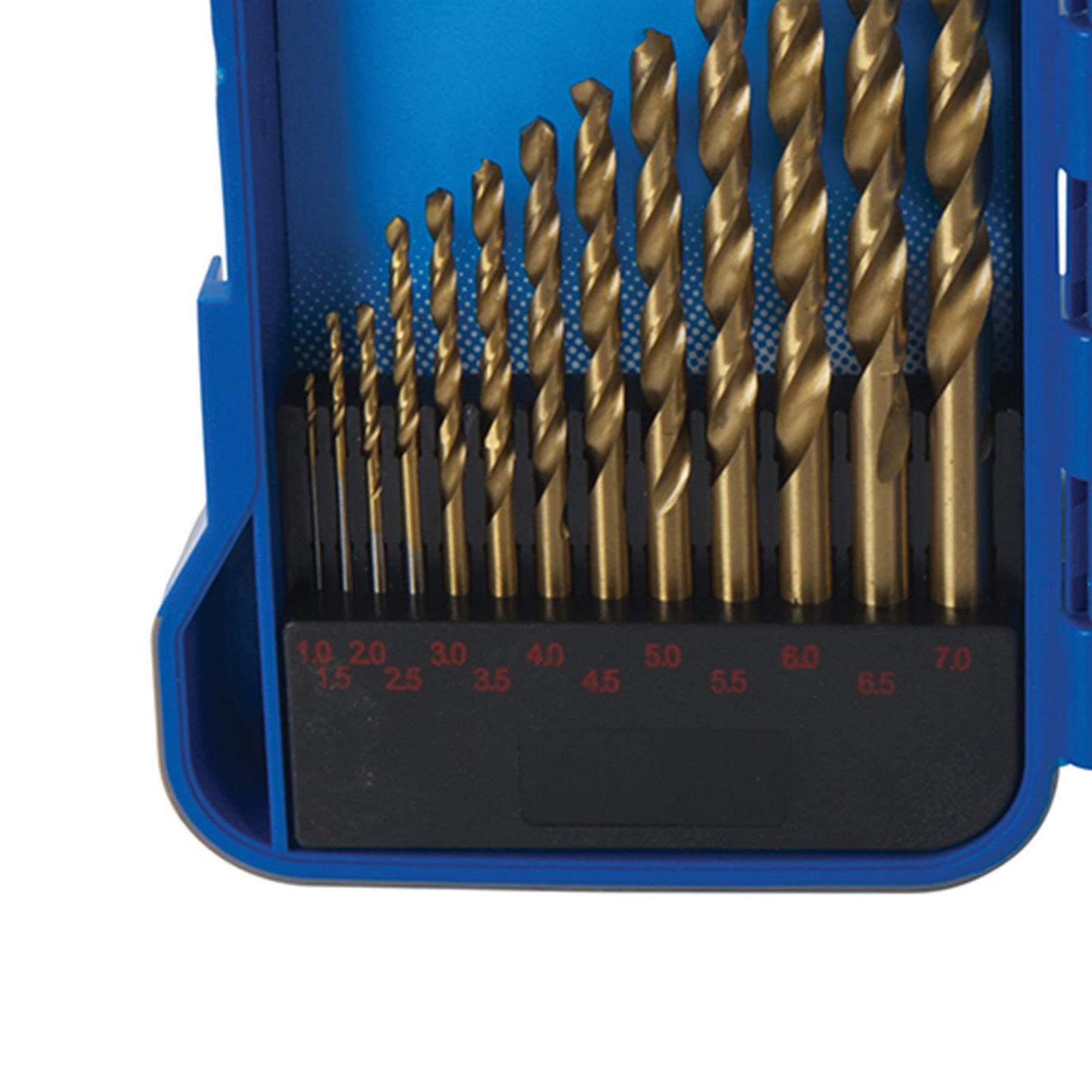 19Pce Titanium-Coated Hss & Masonry Drill Bit Set Professional Hand Tool