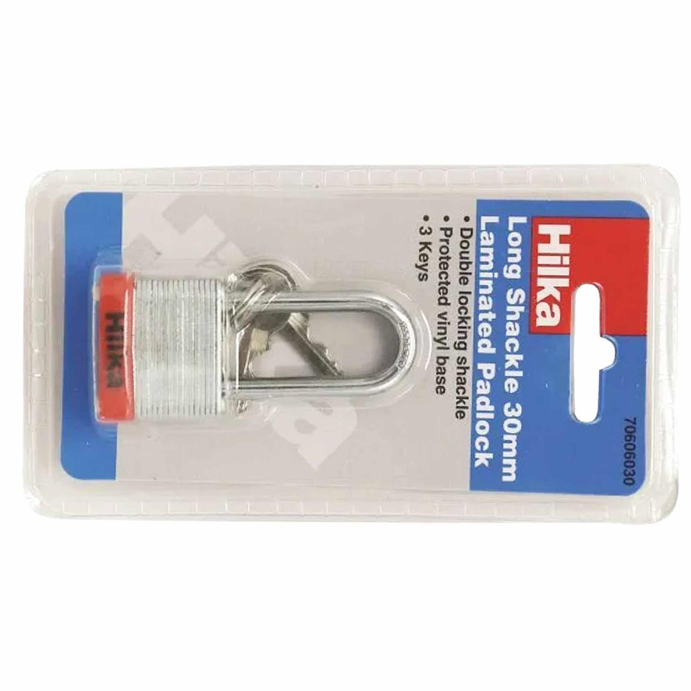30mm Long Shackle Laminated Padlock with Vinyl Bumper